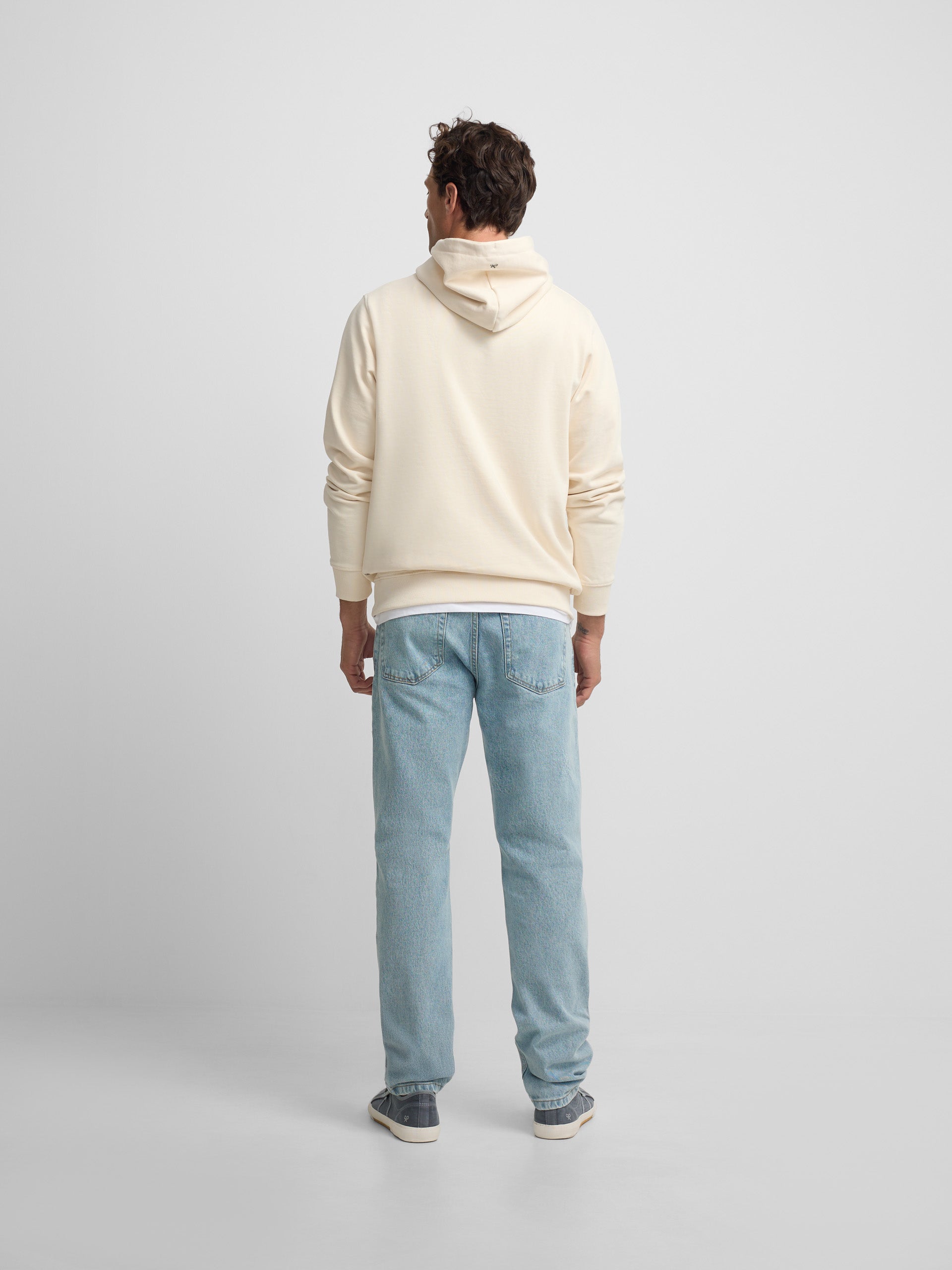 Sweat à capuche nomade crème
