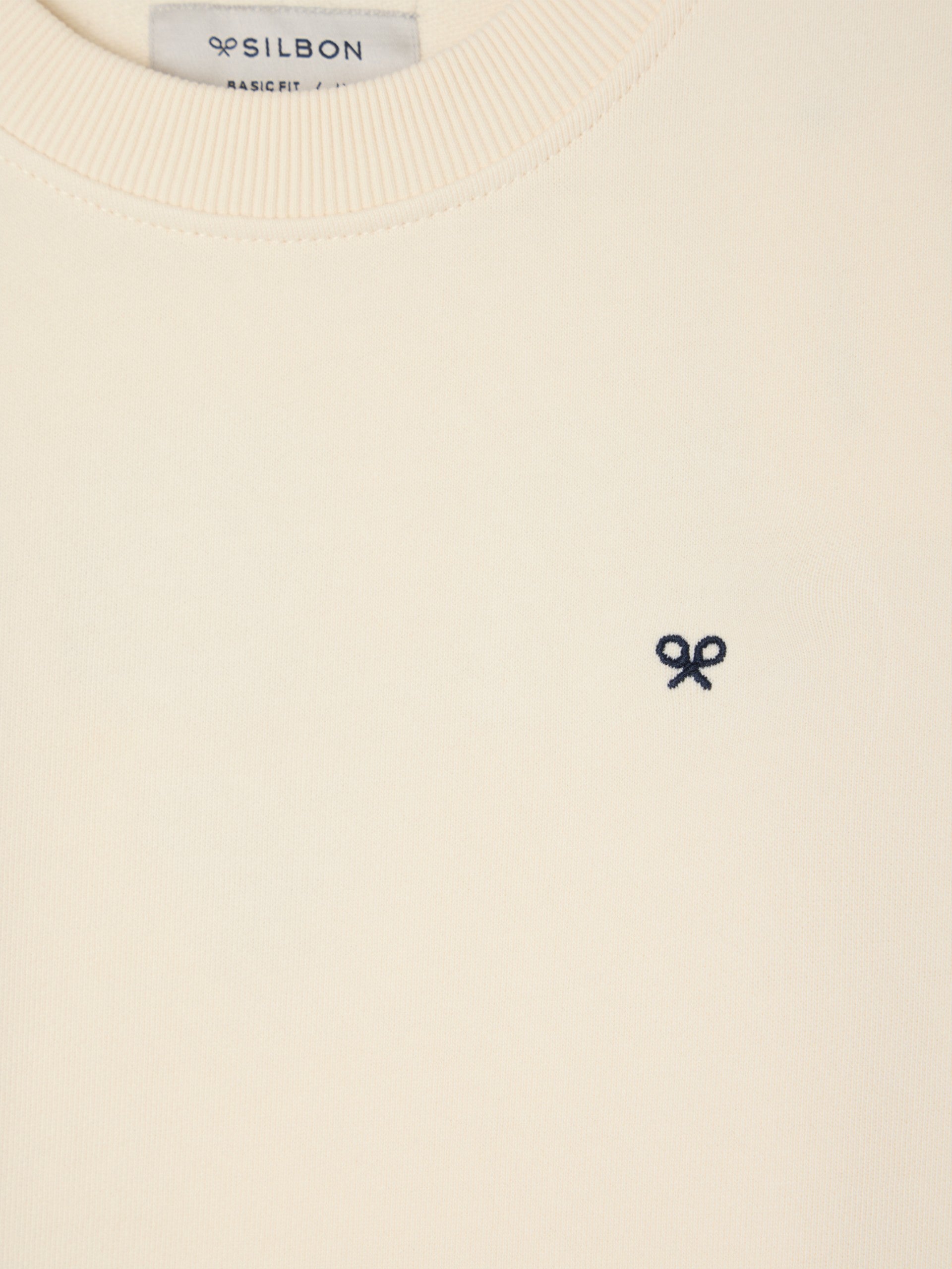 Cream SLBN embroidered sweatshirt