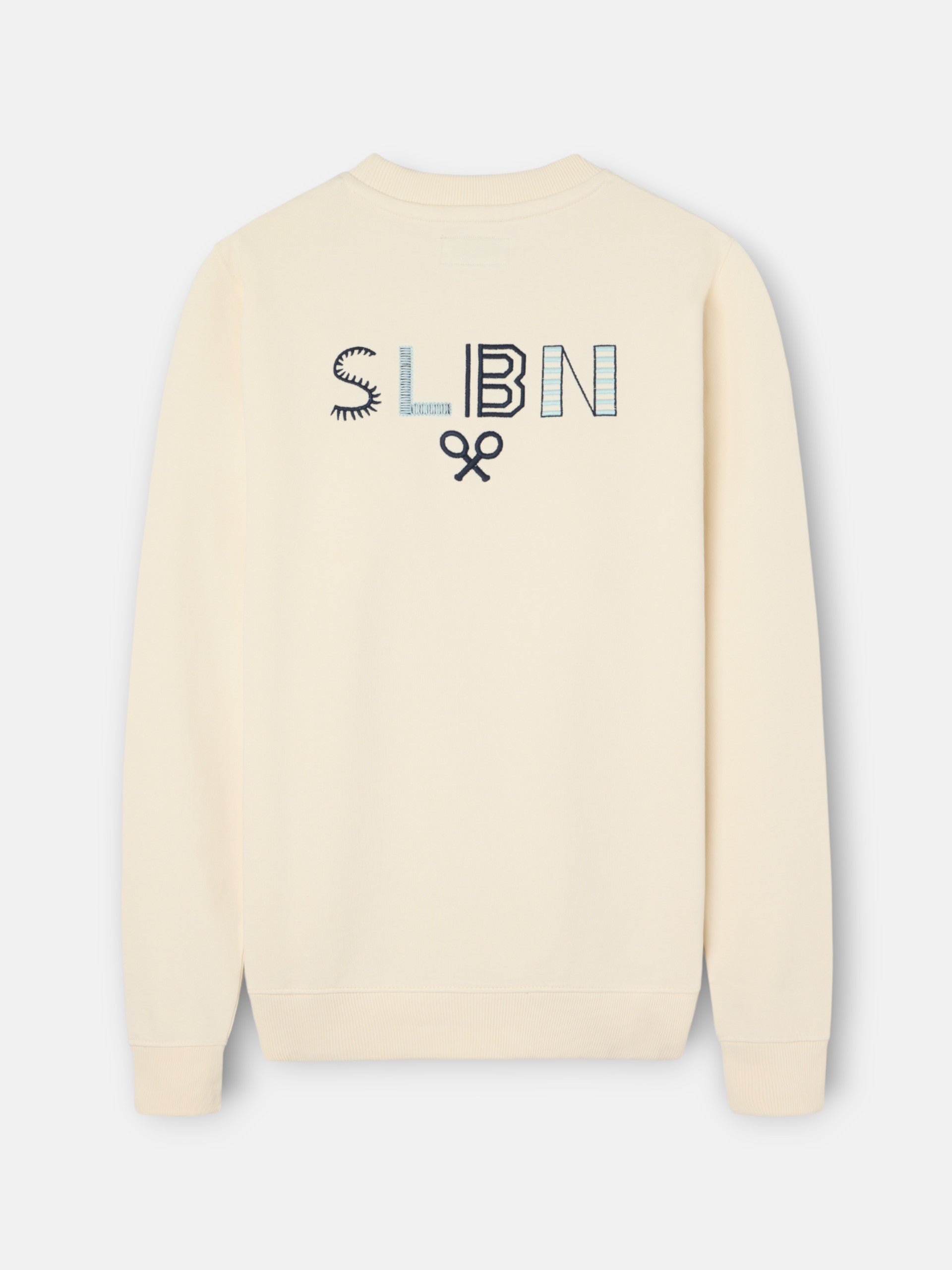 Cream SLBN embroidered sweatshirt