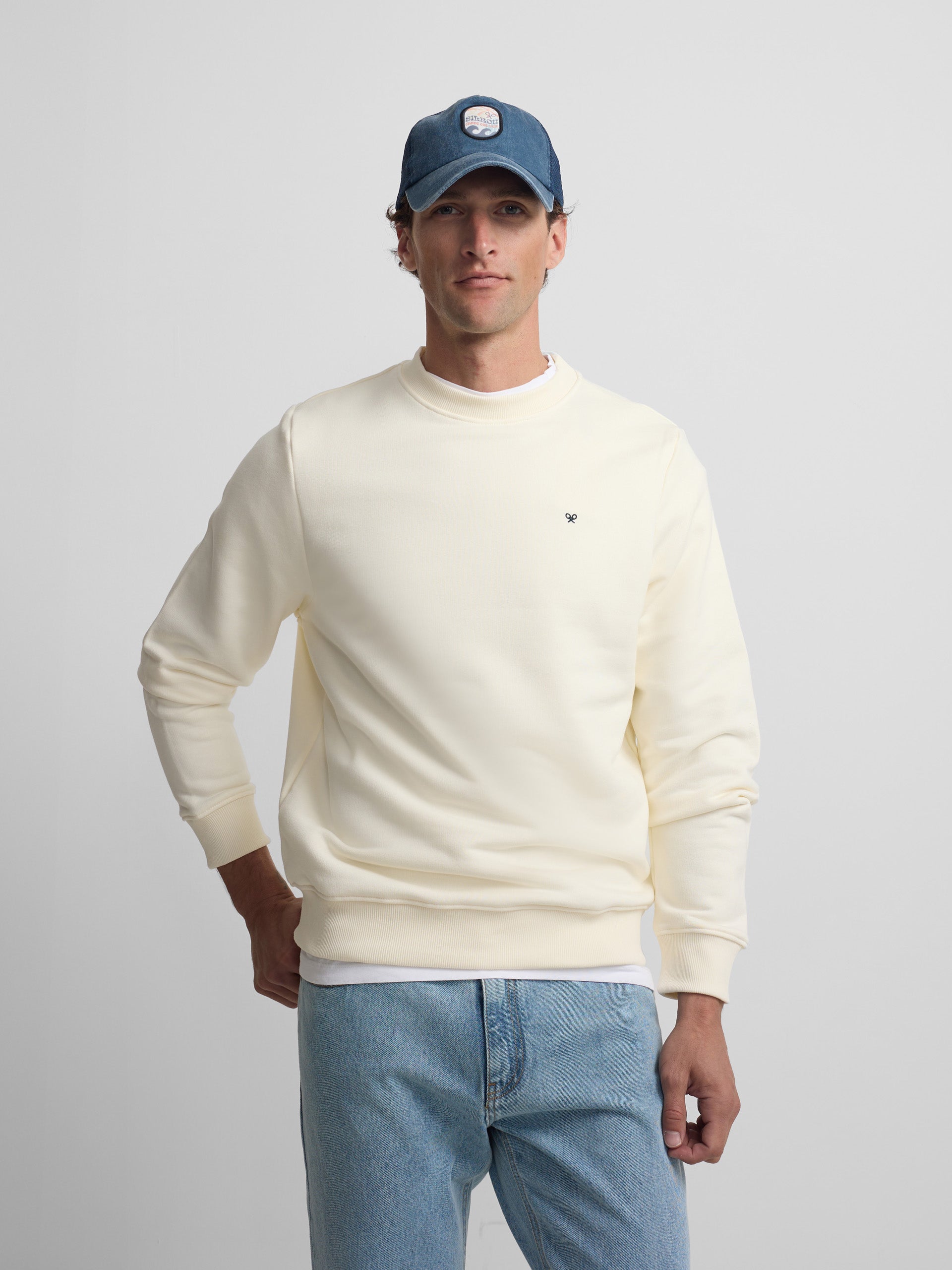Silbon classics cream sweatshirt