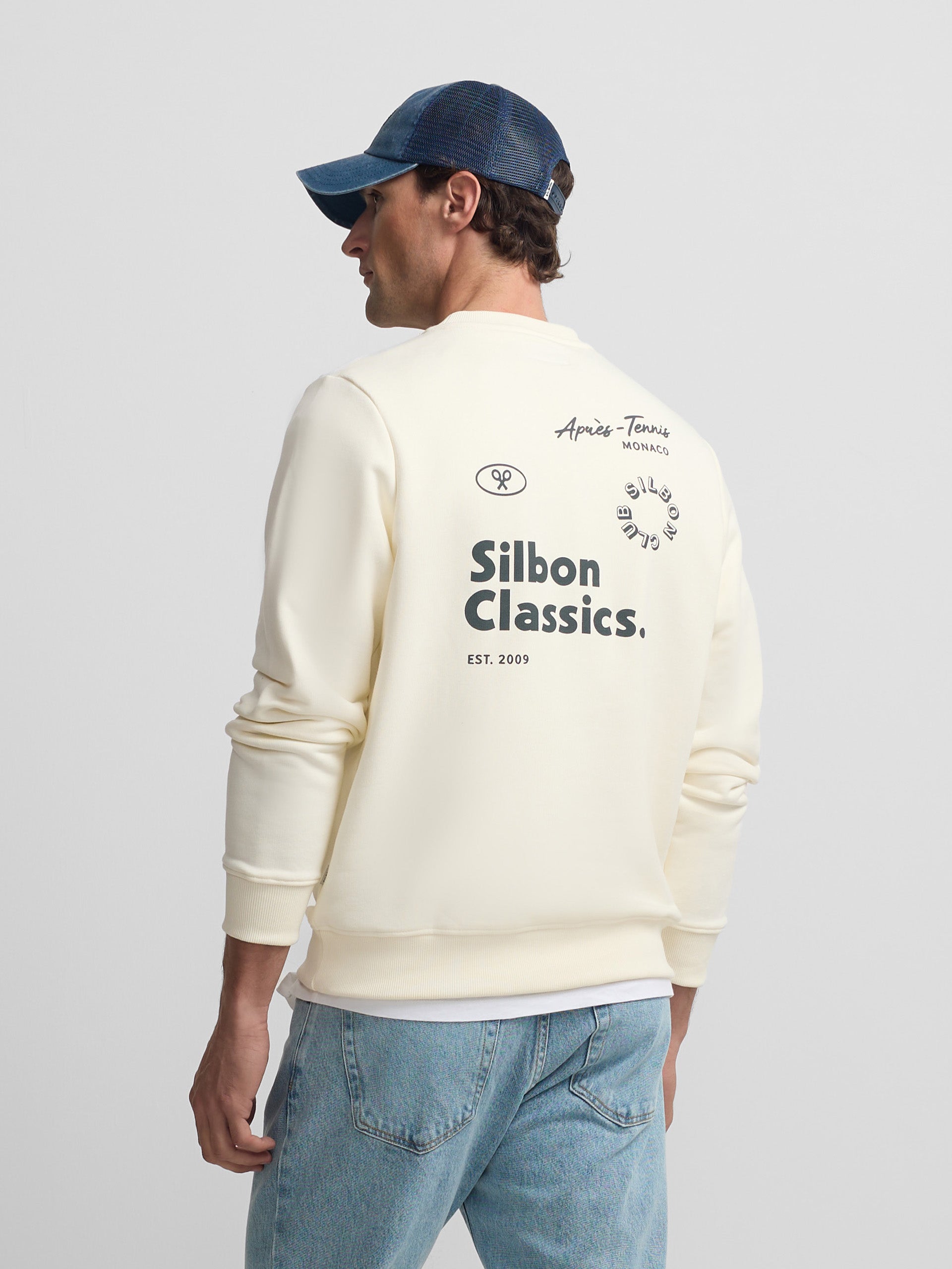 Silbon classics cream sweatshirt