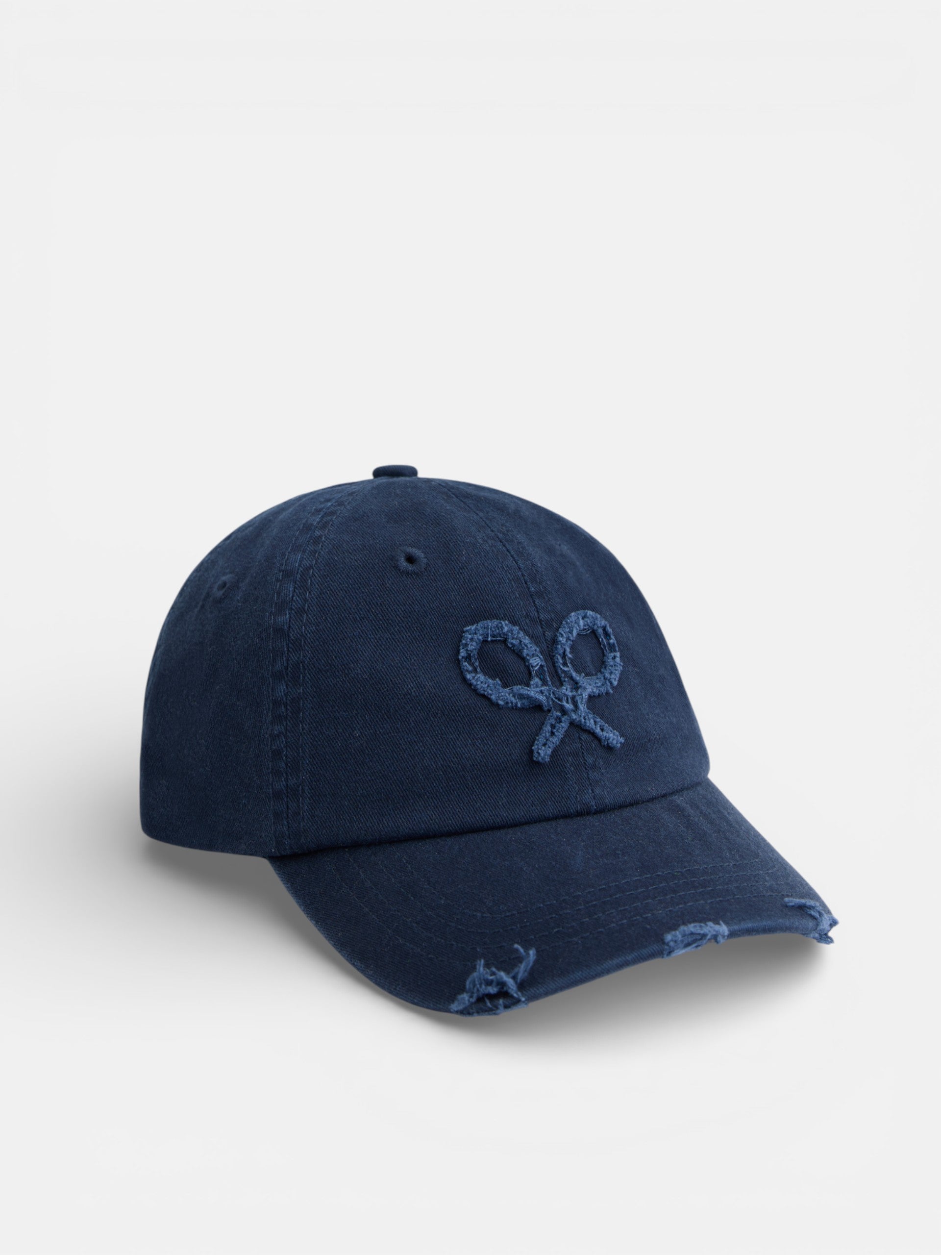 Gorra raqueta relieve azul marino