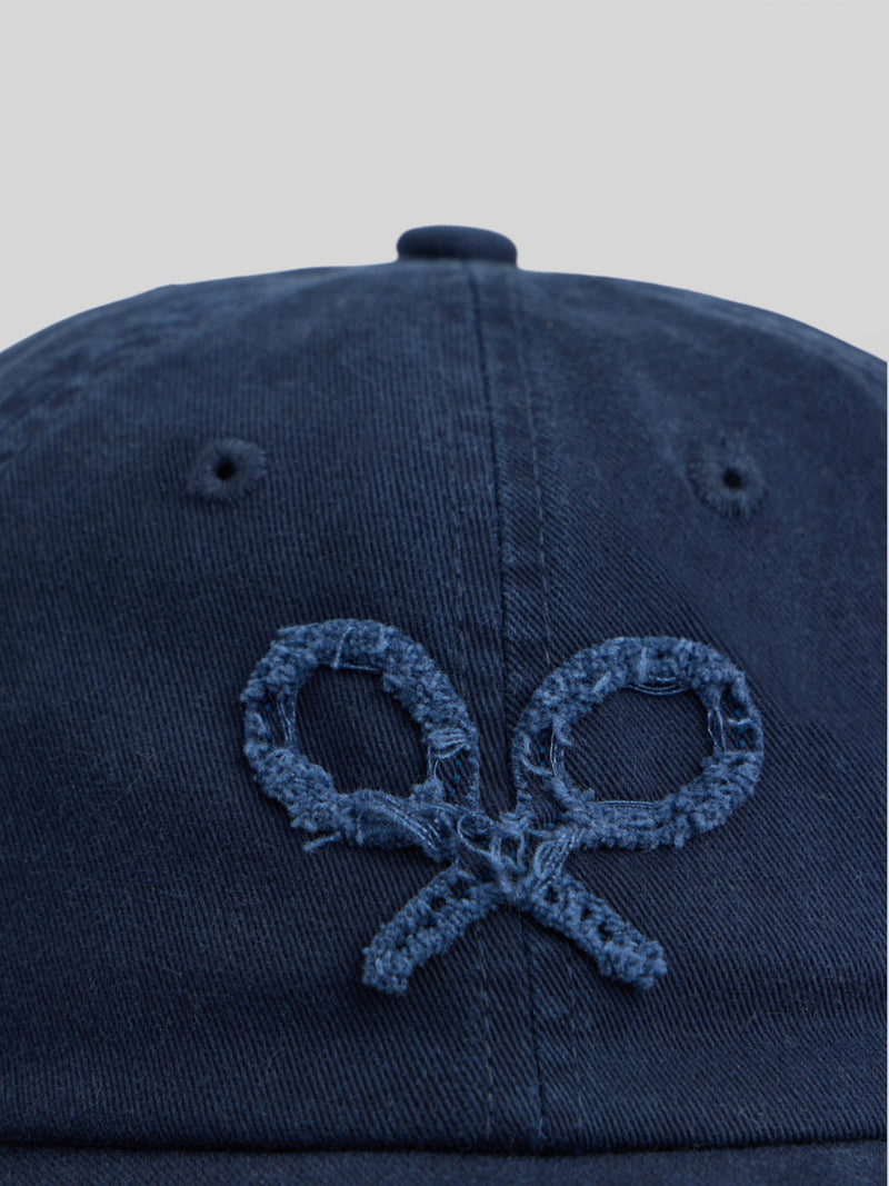 Gorra raqueta relieve azul marino