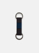 Brown double ring keychain