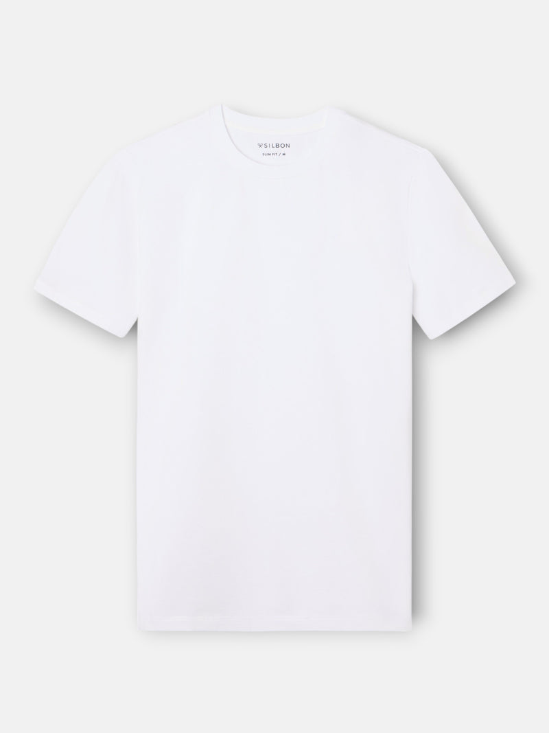 T-shirt slim fit business blanche
