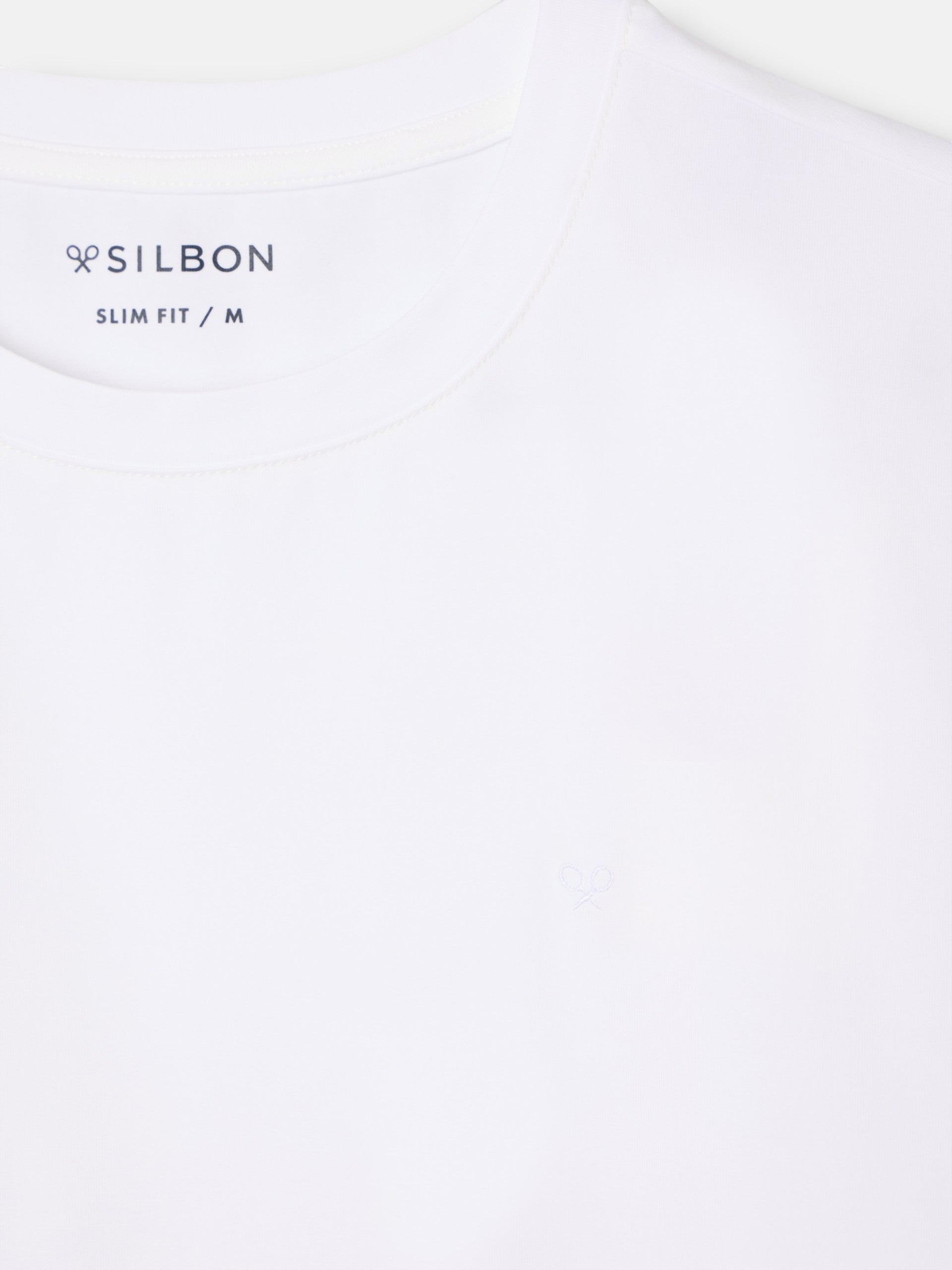 T-shirt slim fit business blanche
