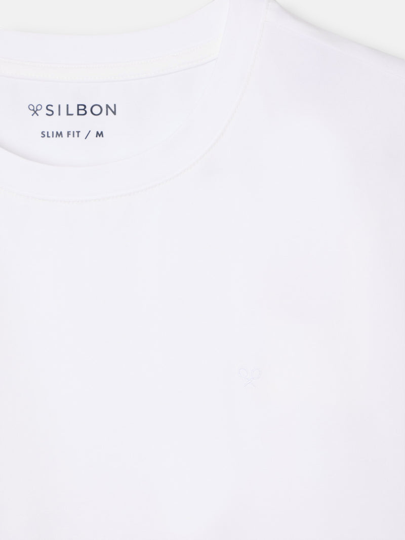T-shirt slim fit business blanche