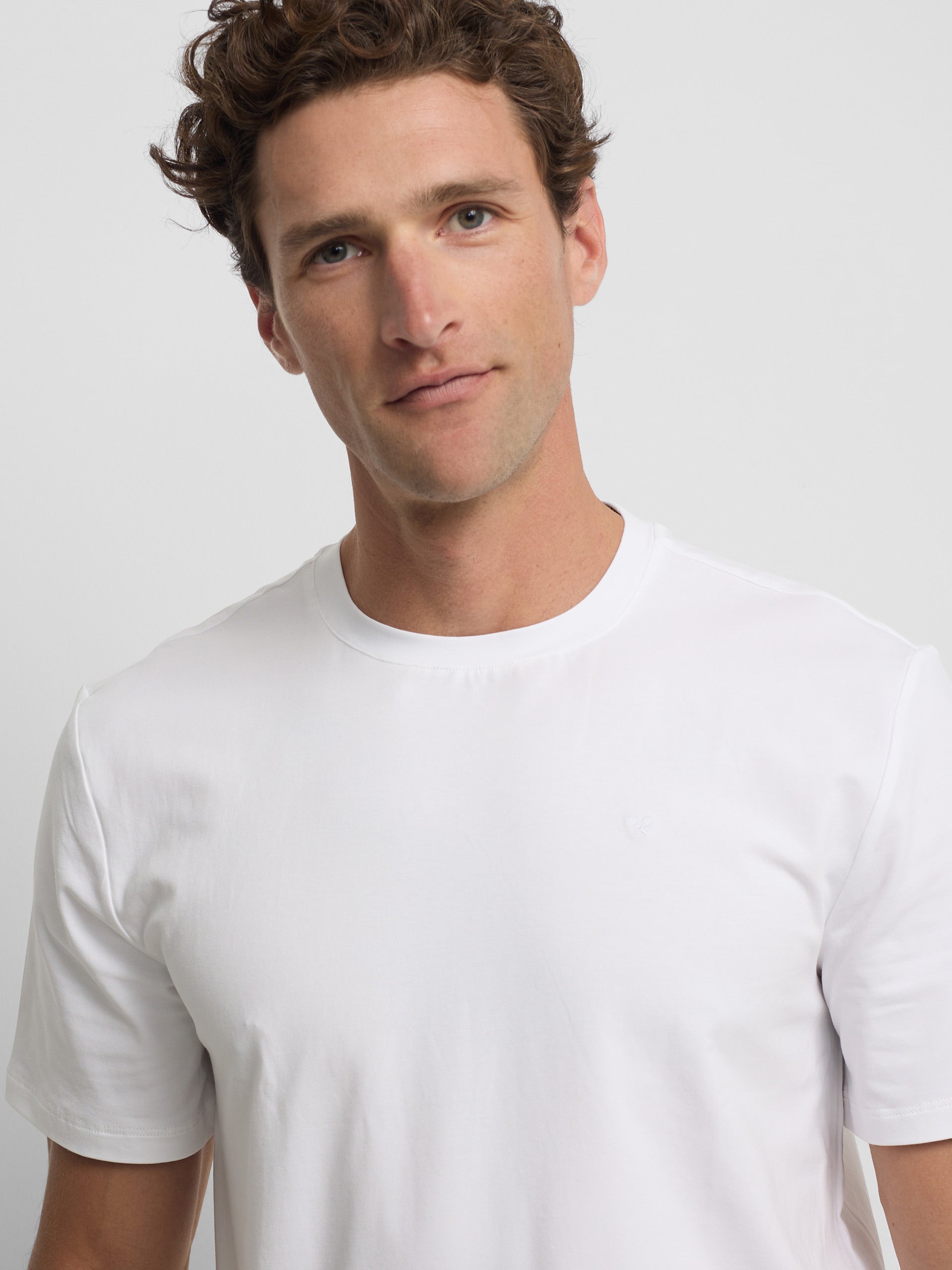 T-shirt slim fit business blanche