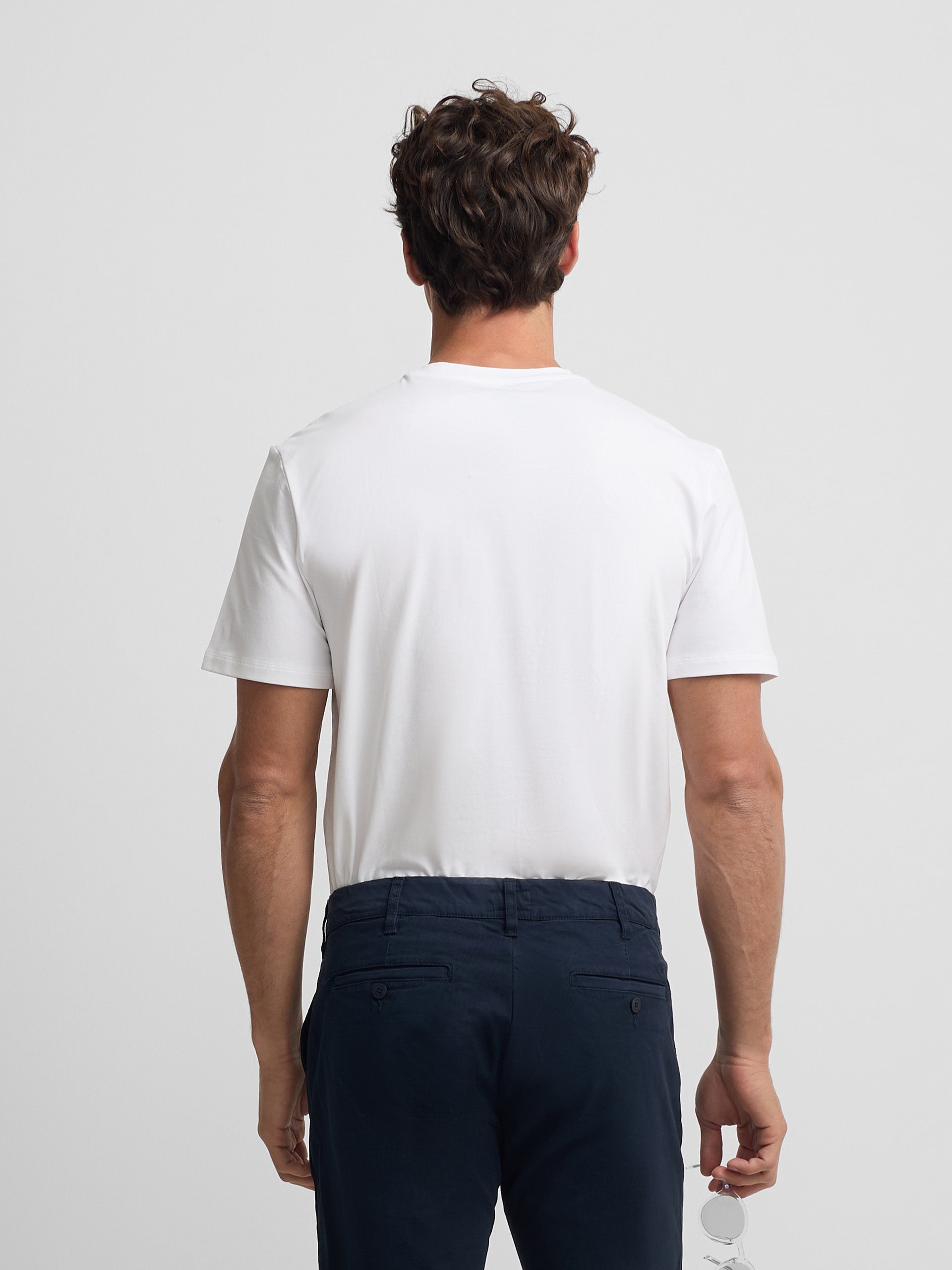 T-shirt slim fit business blanche