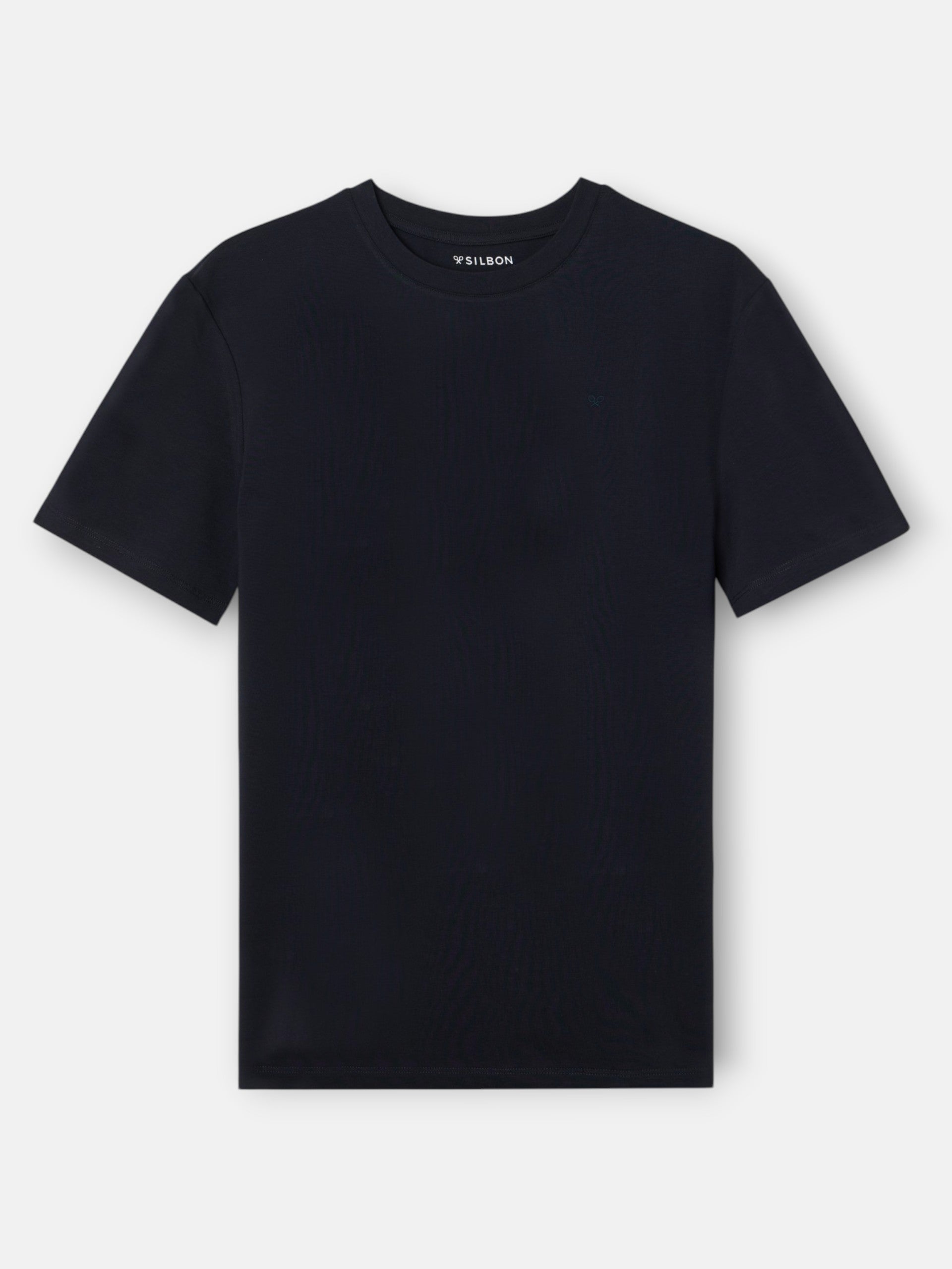 Camiseta slim fit business azul marino