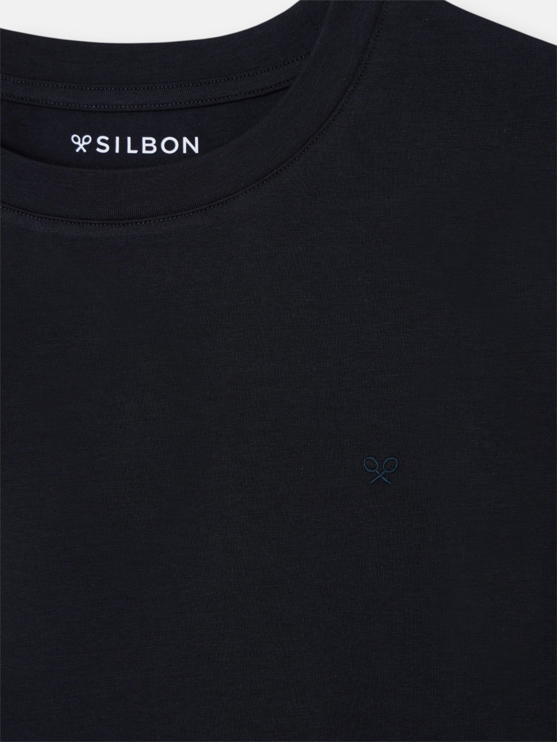 Camiseta slim fit business azul marino