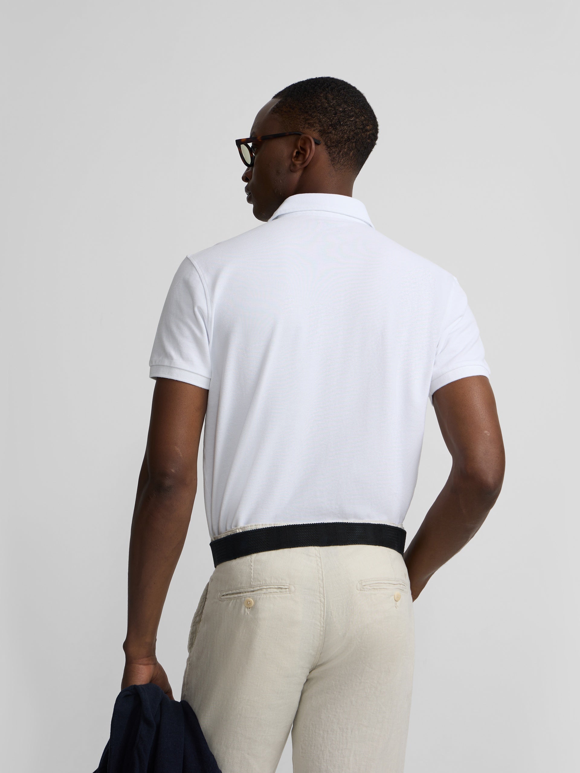 Polo manga corta suite blanco