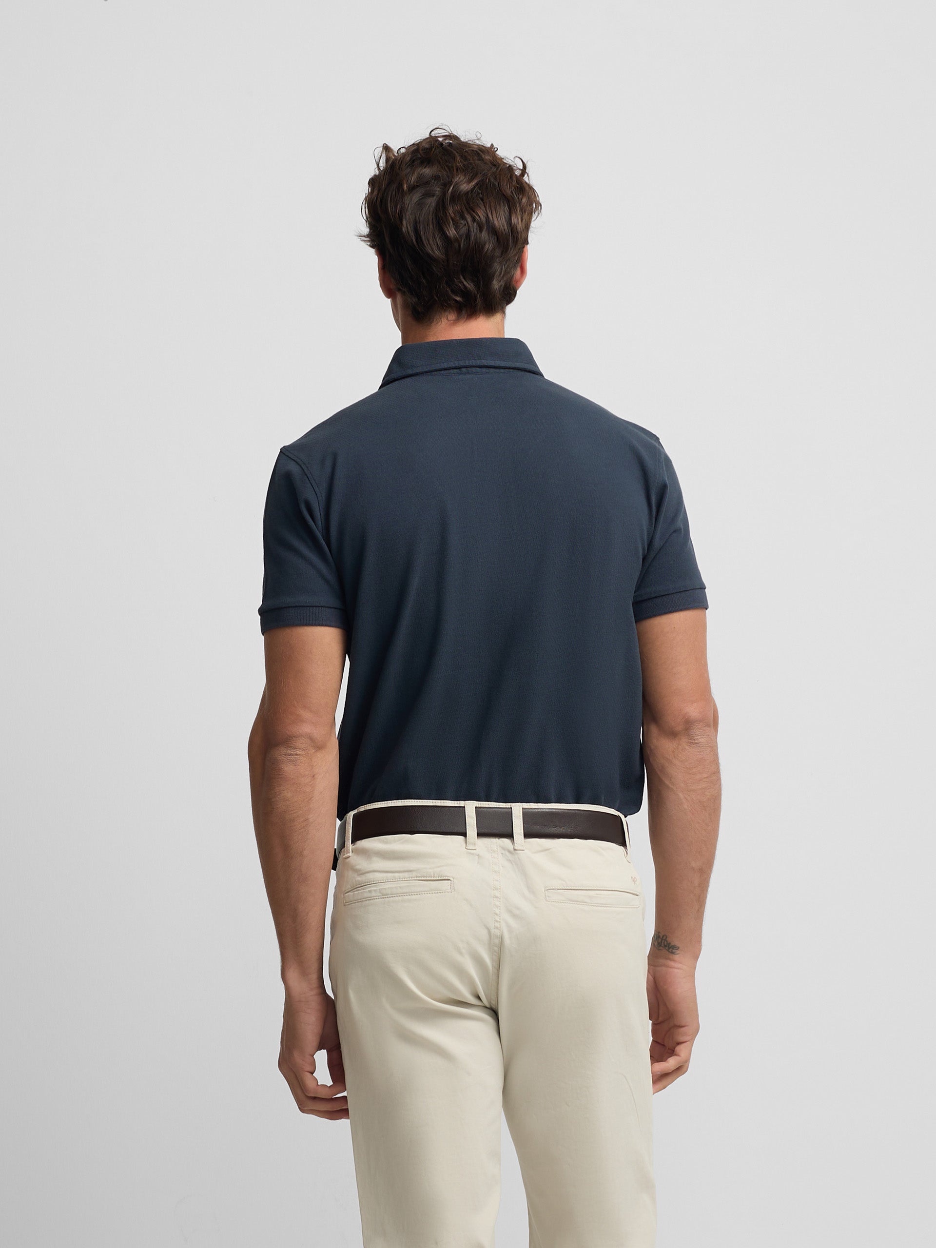 Polo manches courtes suite bleu marine