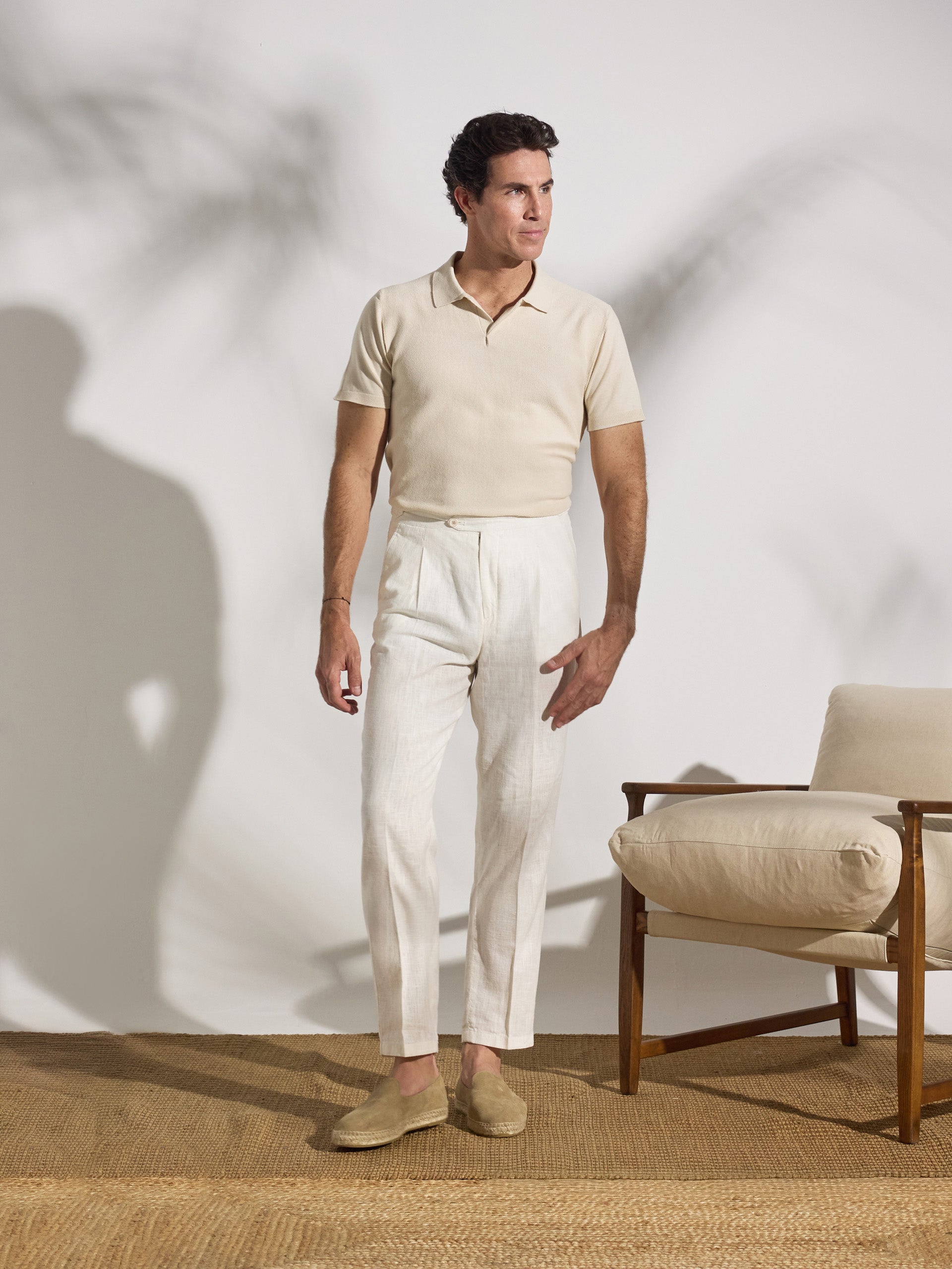 Polo unique estructura beige