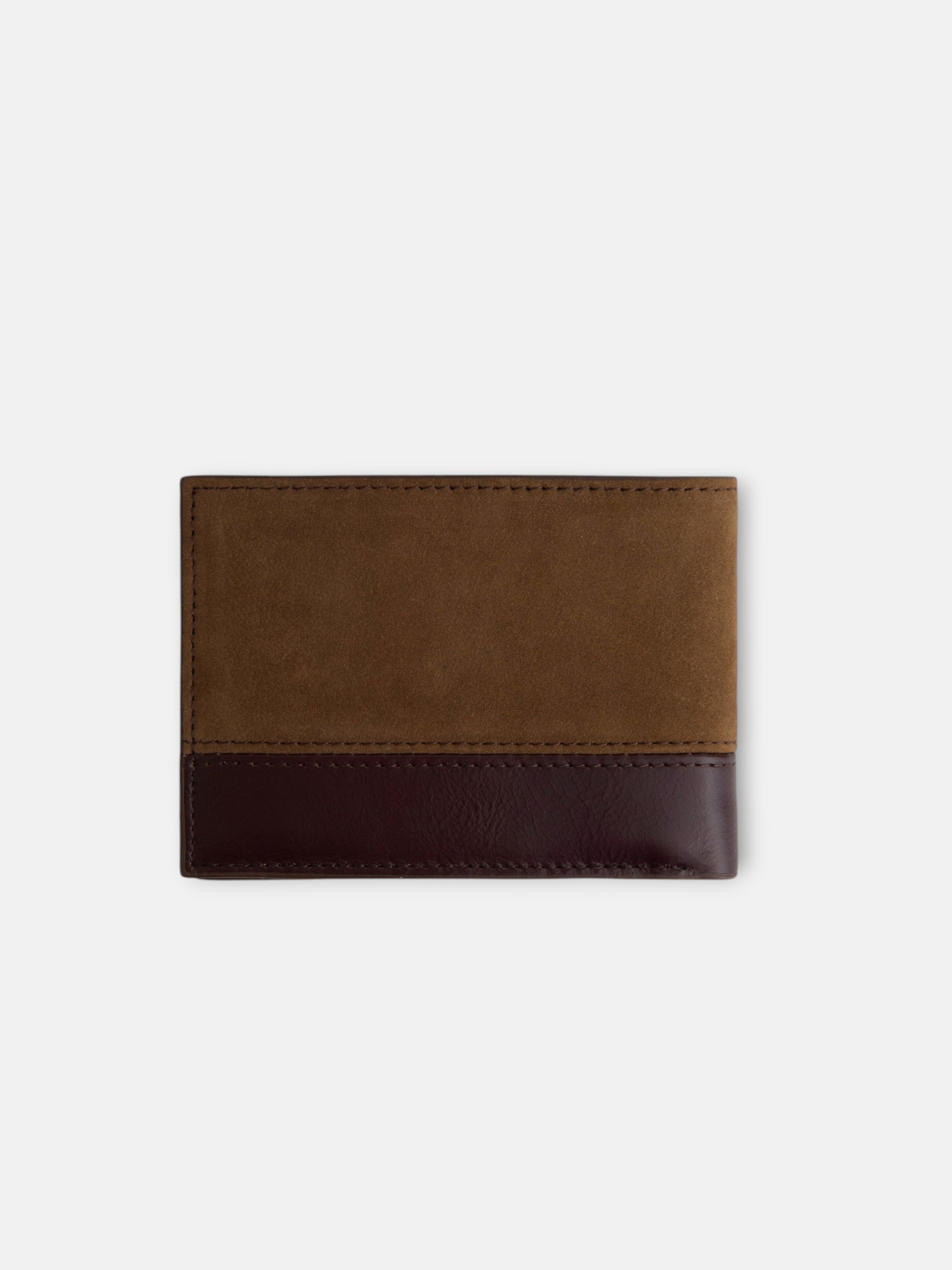 Cartera piel business bicolor