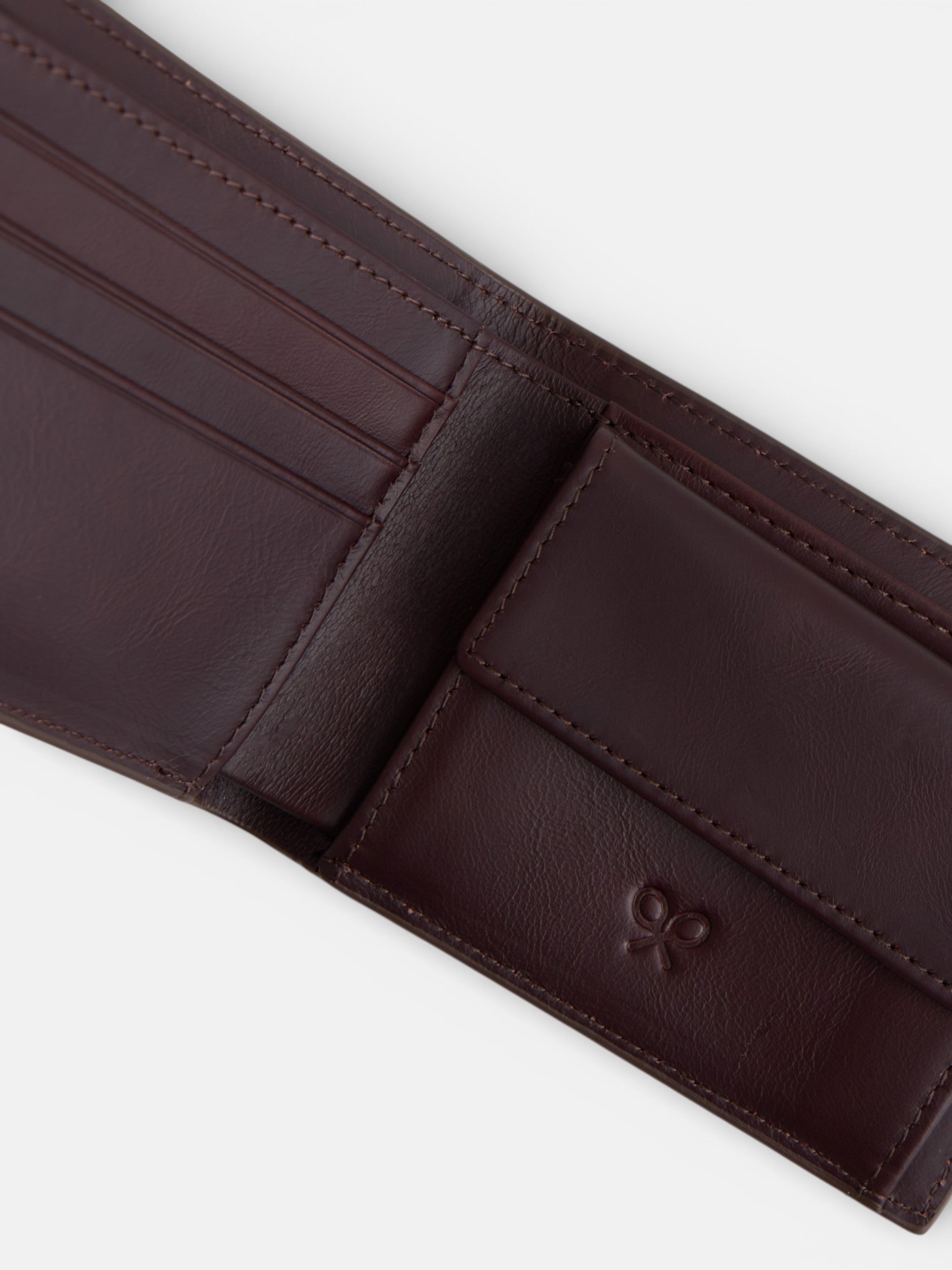 Cartera piel business bicolor