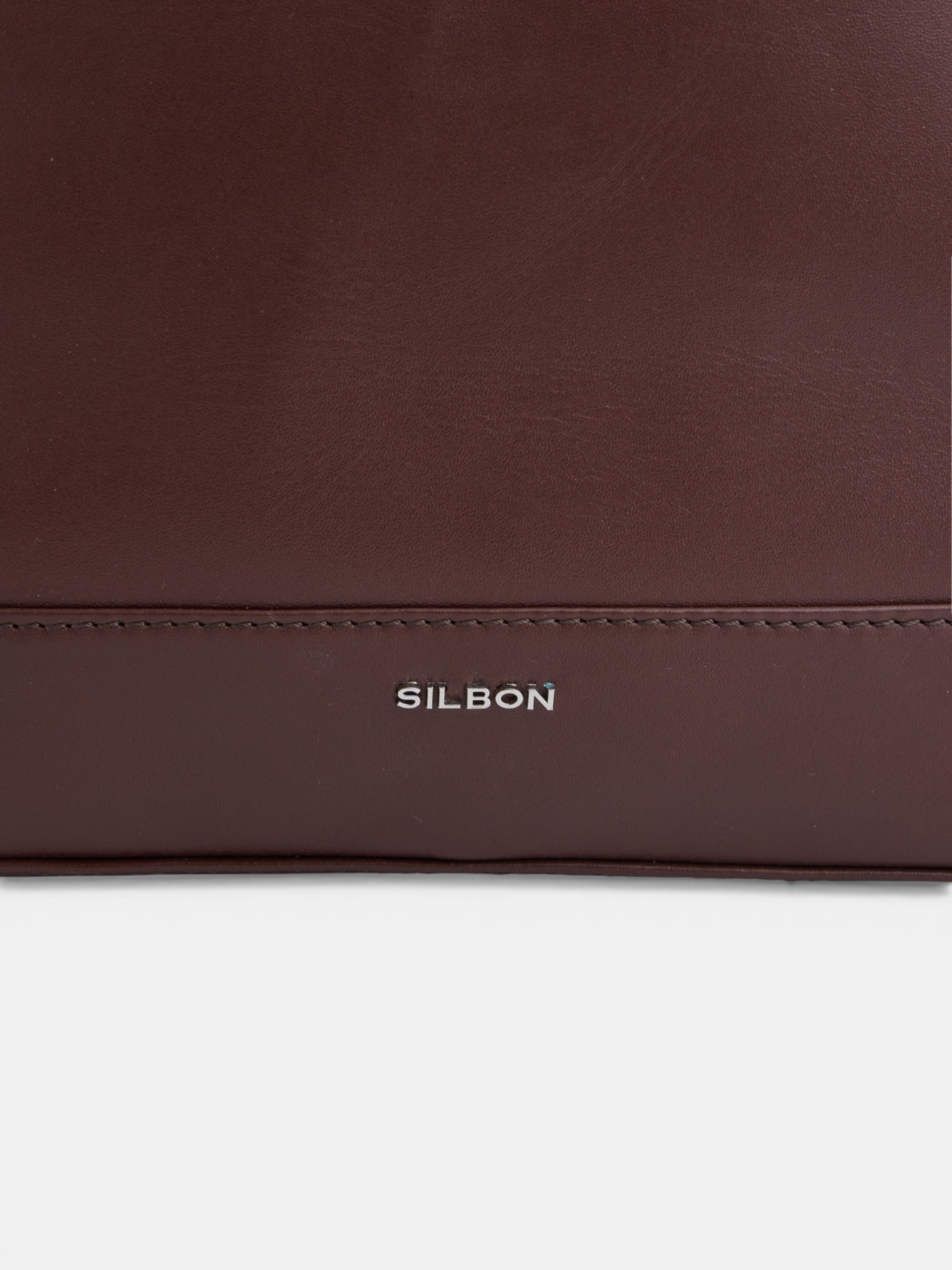 Mochila piel business marron oscuro
