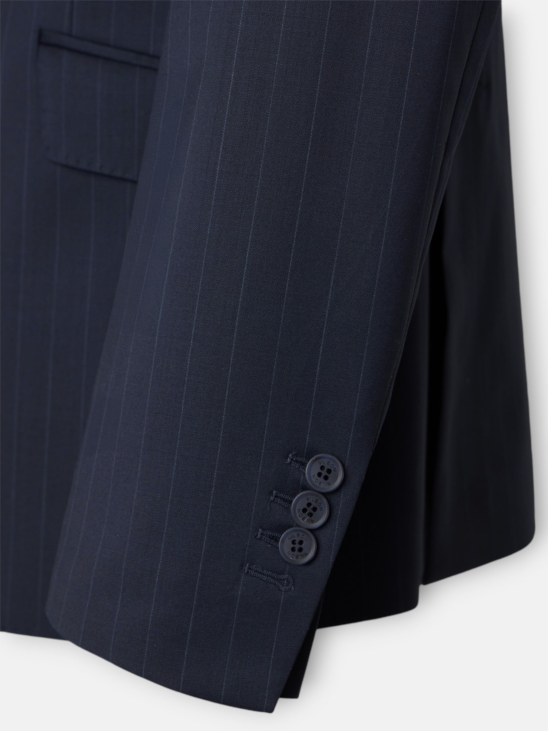Americana traje raya diplomatica azul marino