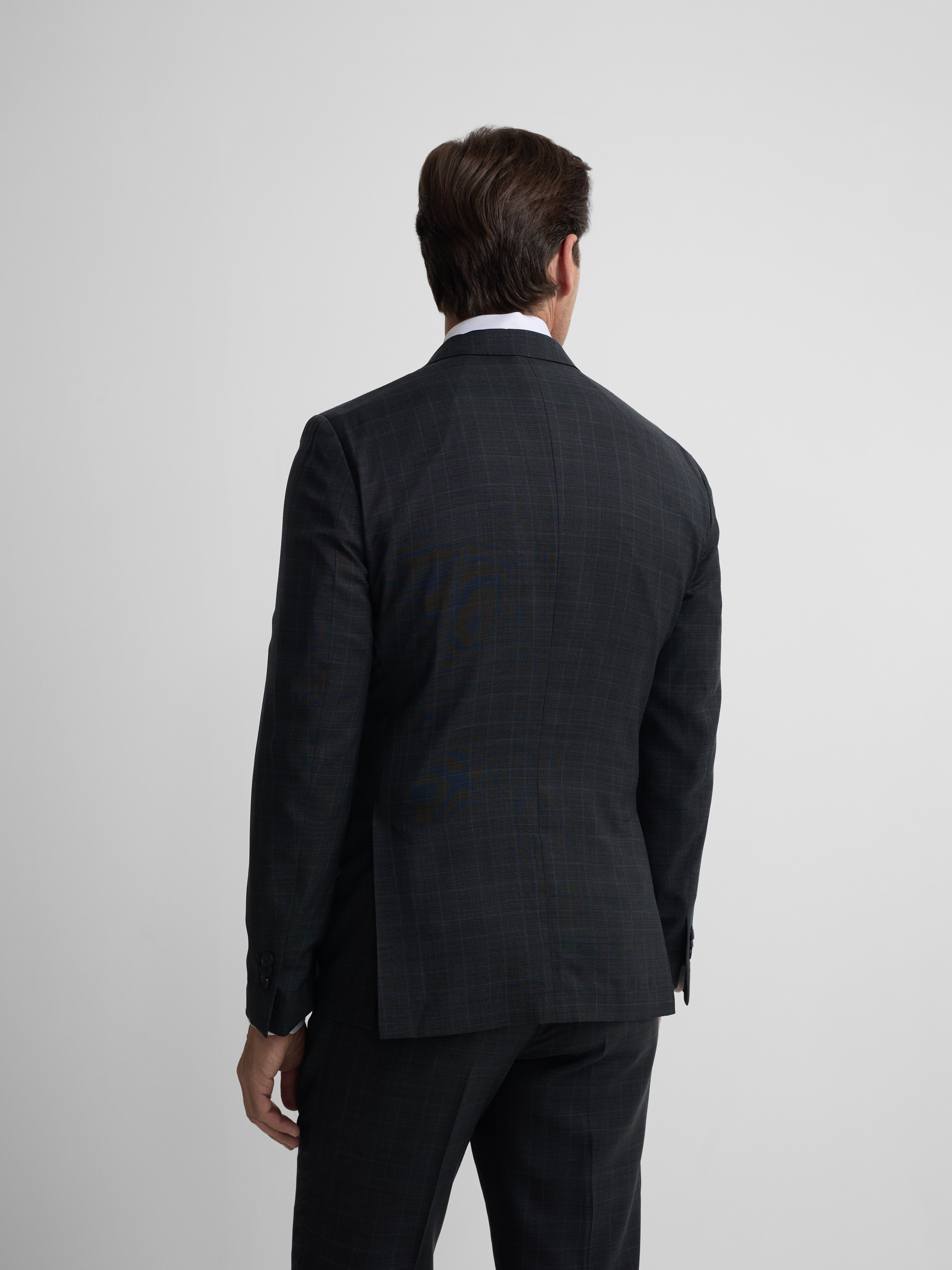 Americana traje principe de gales gris