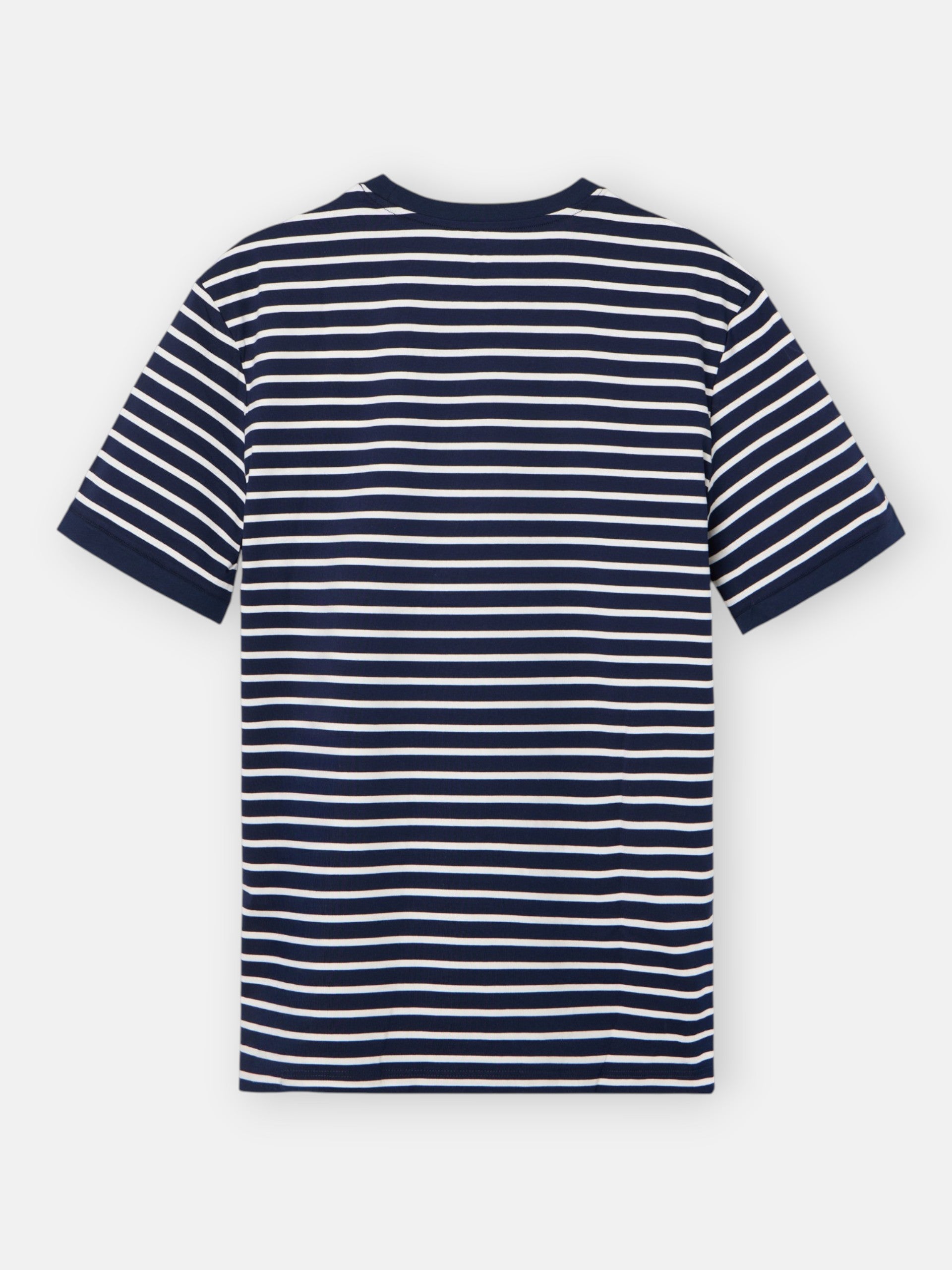 T-shirt marinier à rayures bleu moyen
