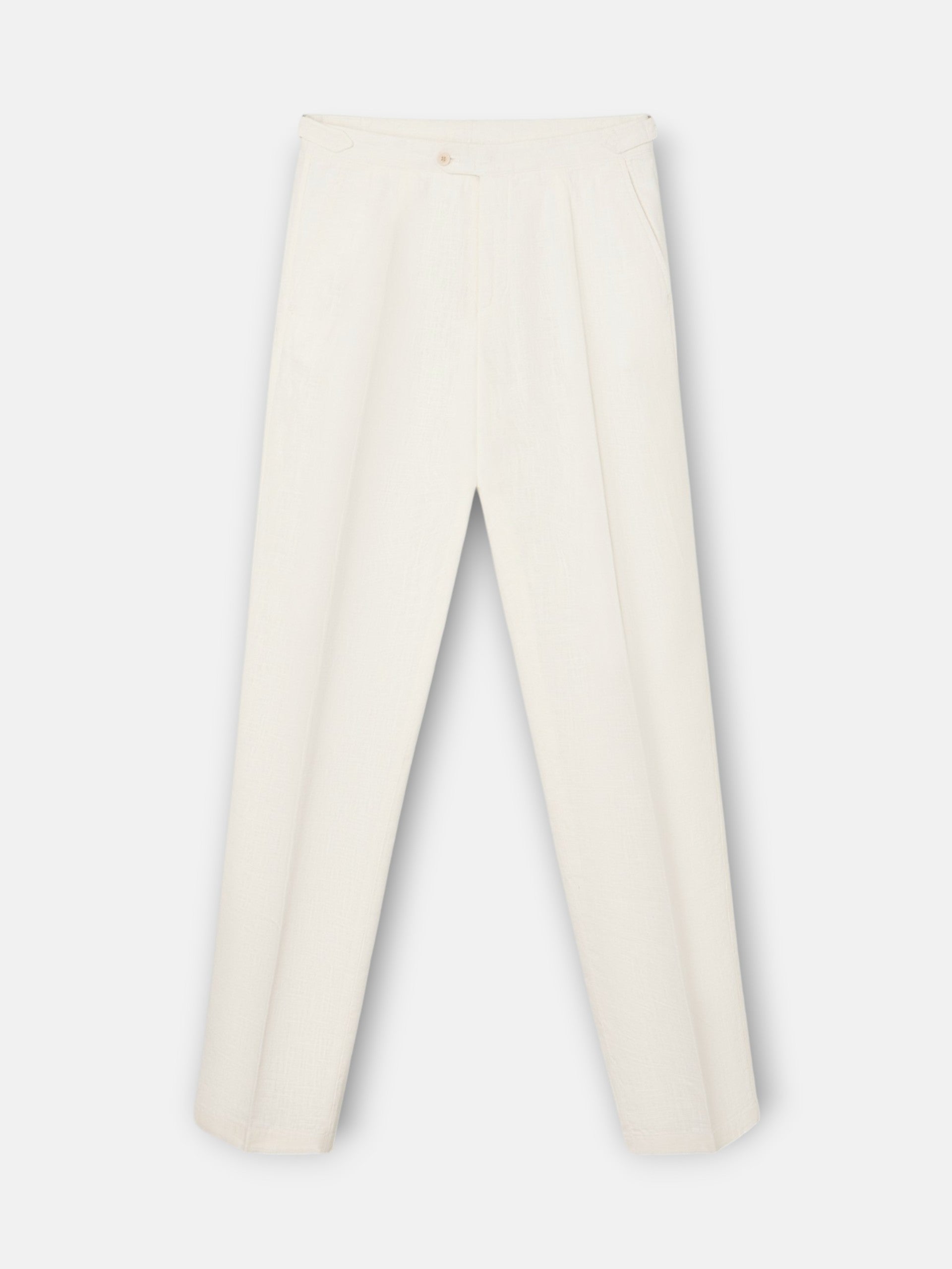 Pantalon unique pinzas beige