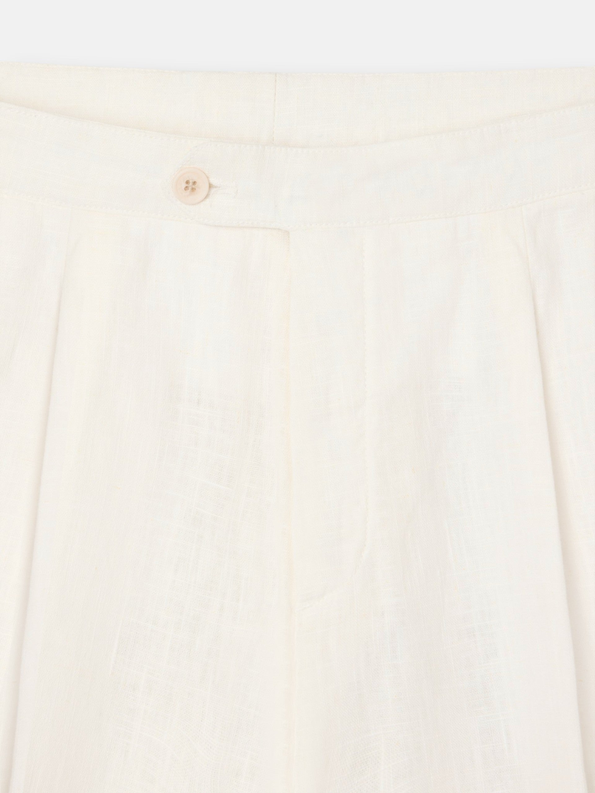 Pantalon unique pinzas beige