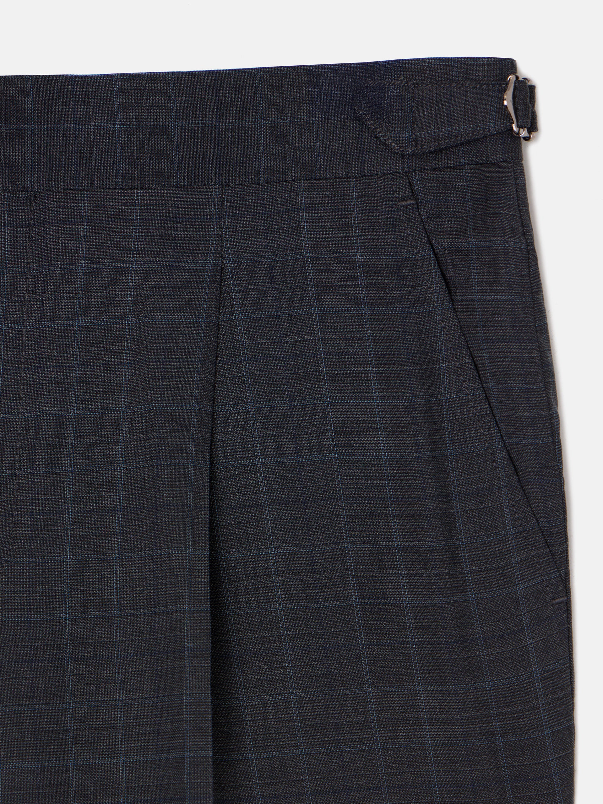Pantalon traje principe de gales gris