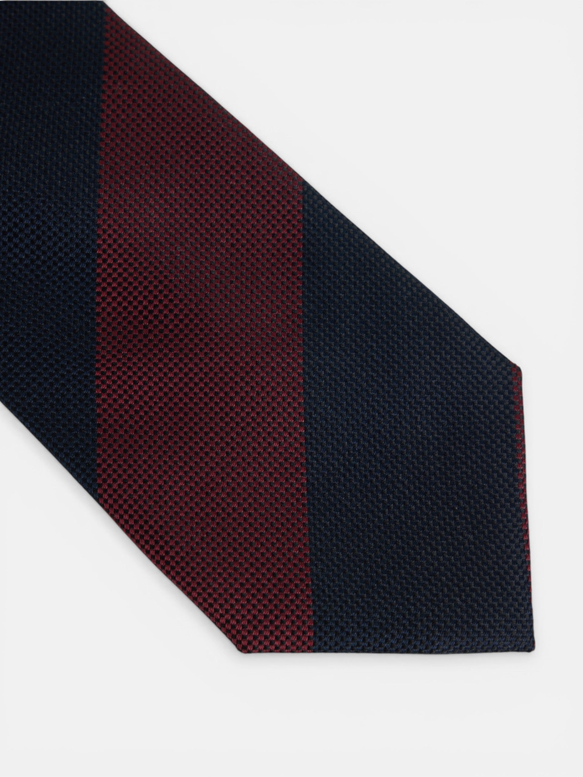 Corbata rayas regimental burdeos marino