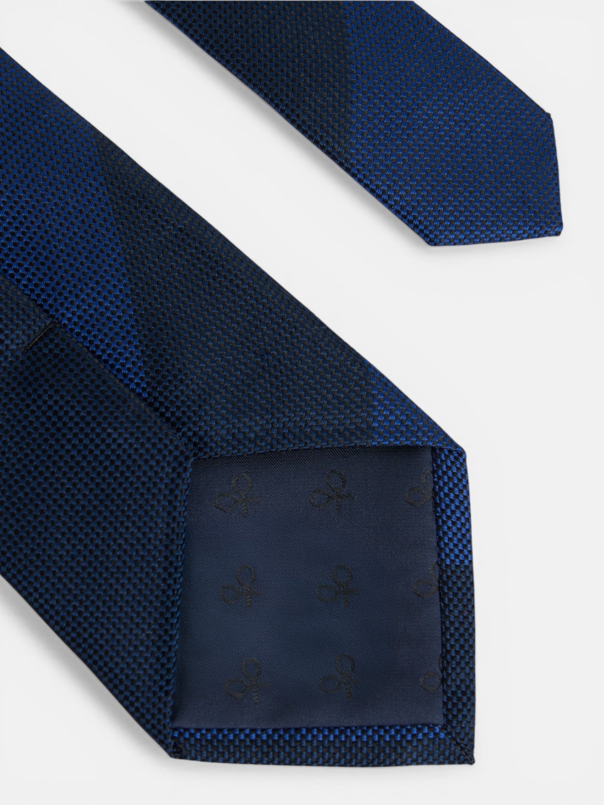 Corbata rayas regimental azul marino