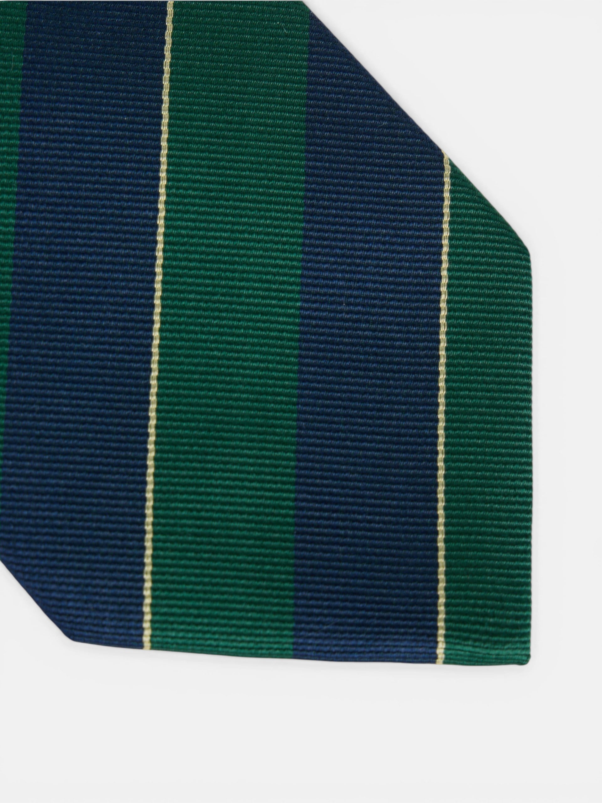 Classic bicolor striped tie
