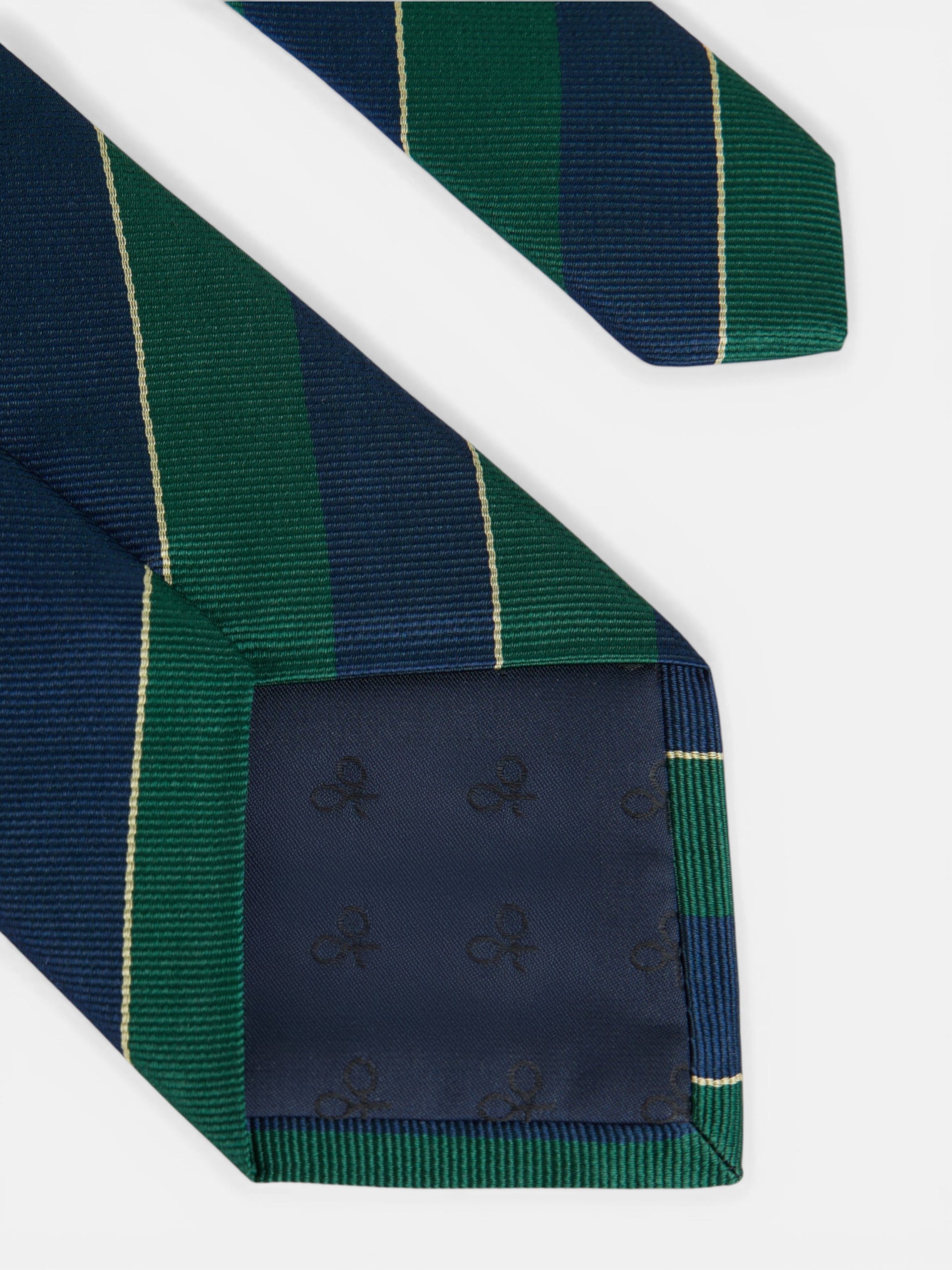 Classic bicolor striped tie