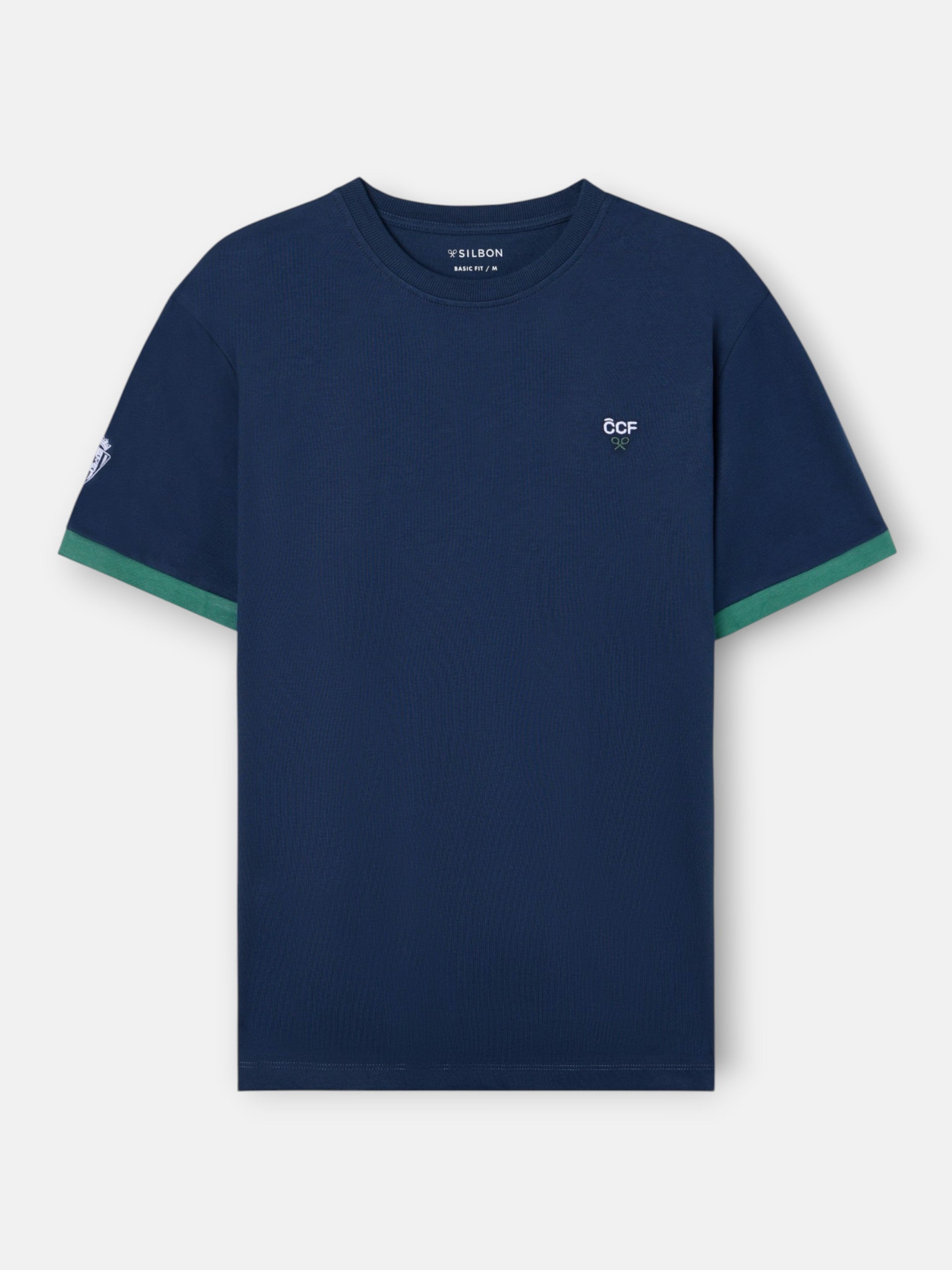 Camiseta silbon CCF azul-marinho