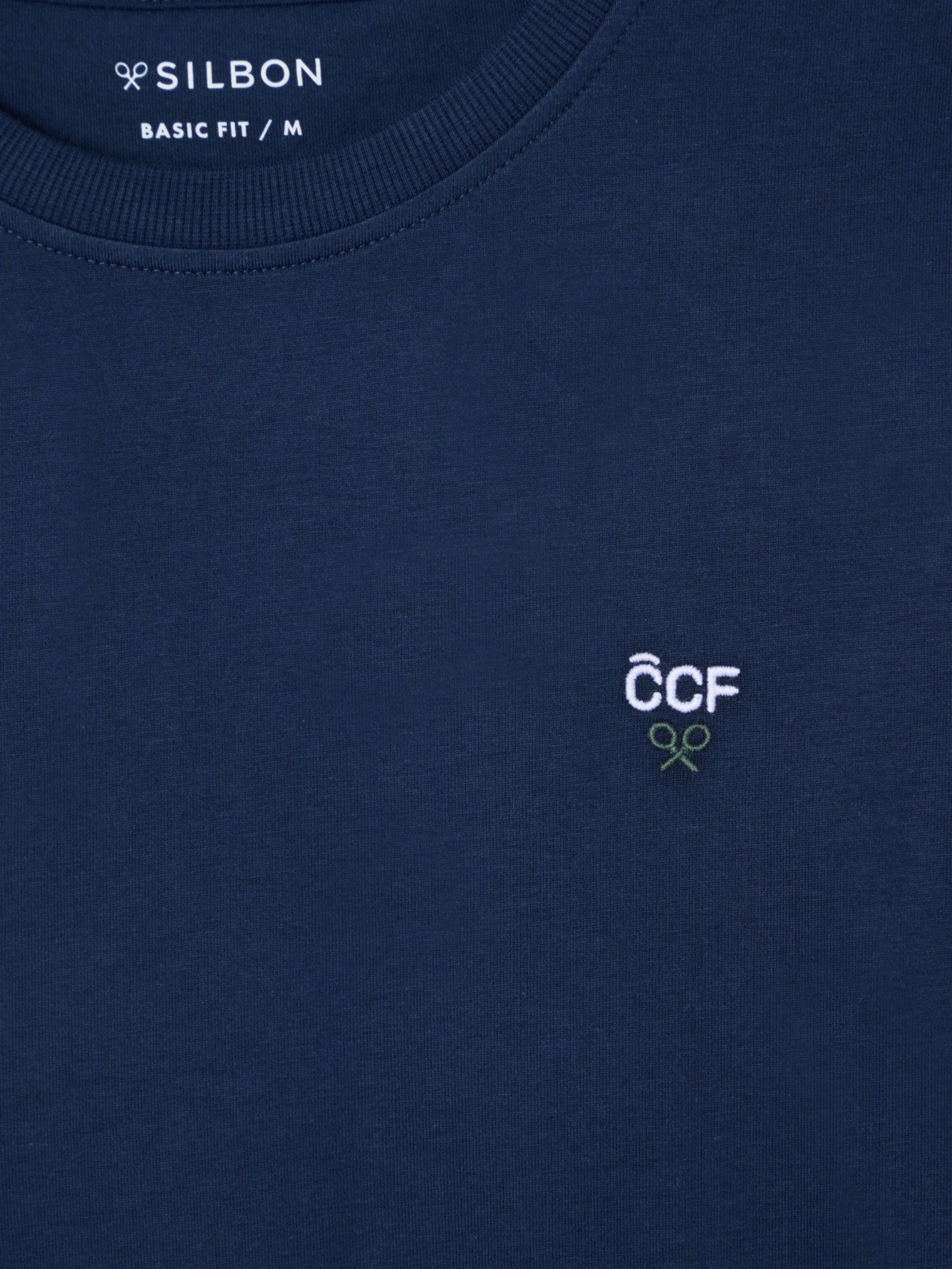 Camiseta silbon CCF azul-marinho