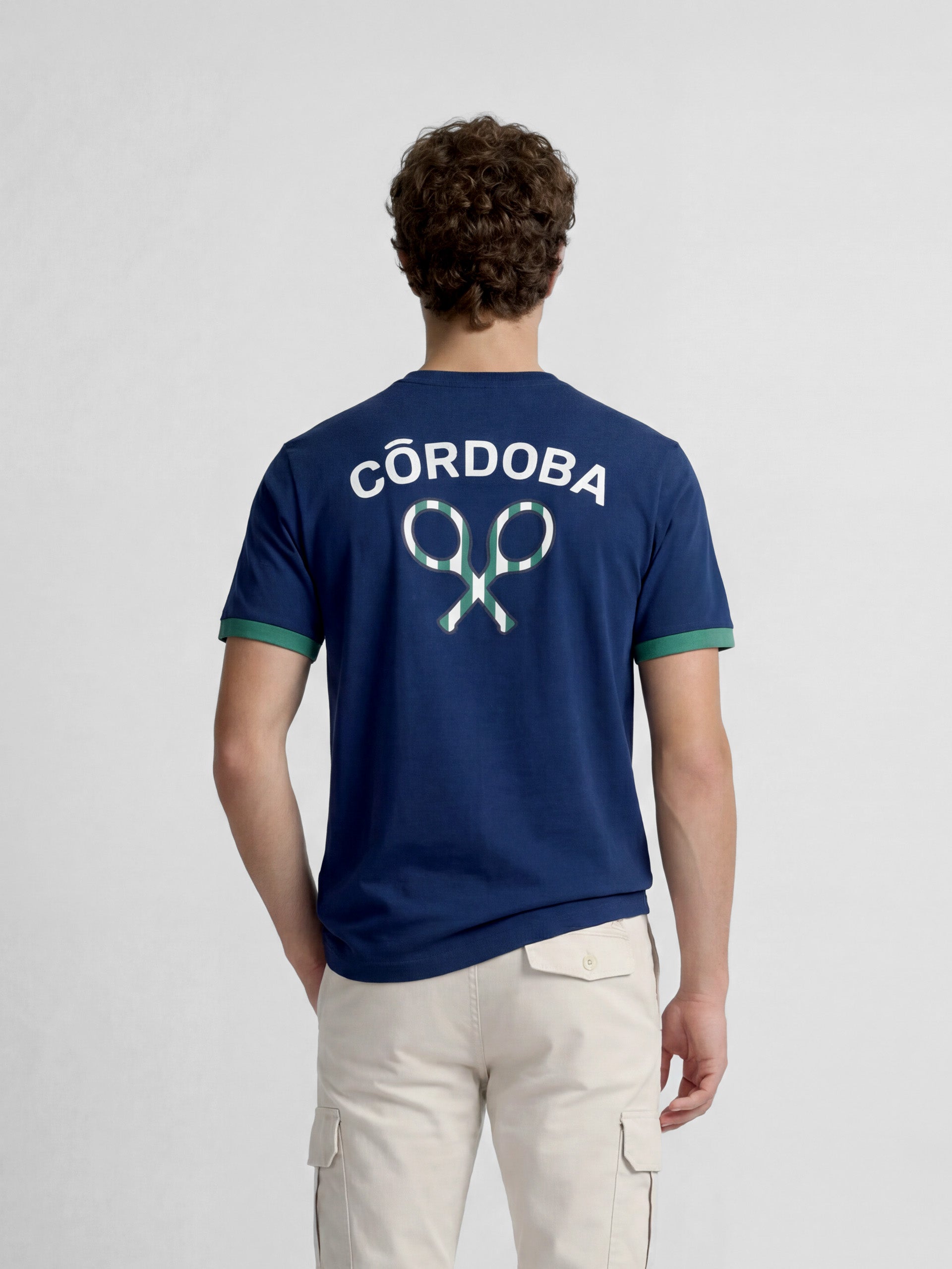 Camiseta silbon CCF azul-marinho
