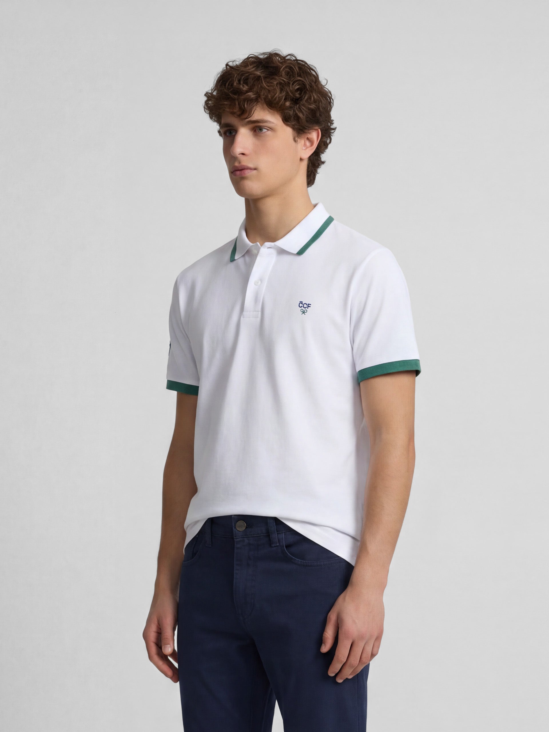 Polo silbon CCF blanco