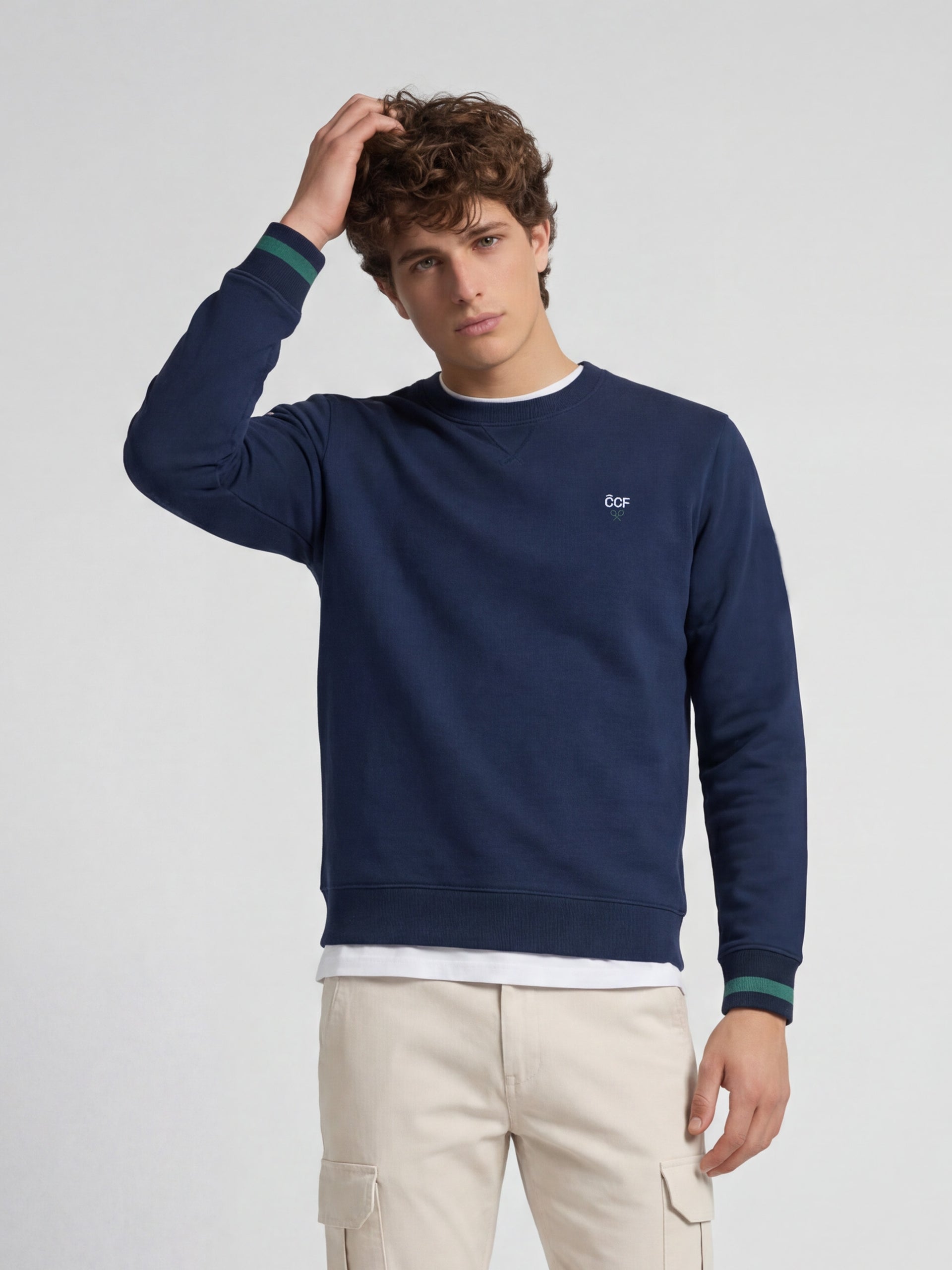 Sudadera silbon CCF azul marino