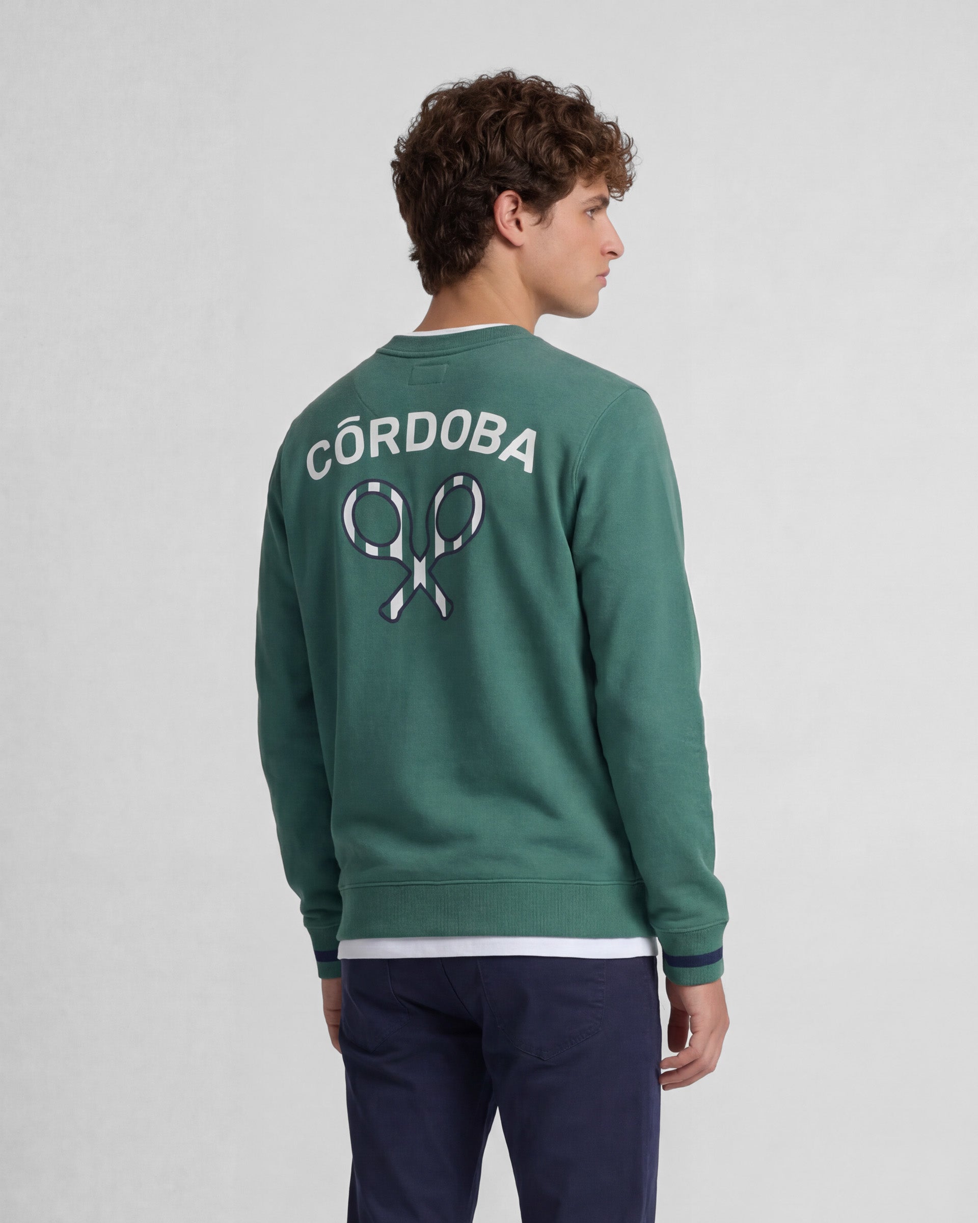 Sweat-shirt Silbon CCF vert