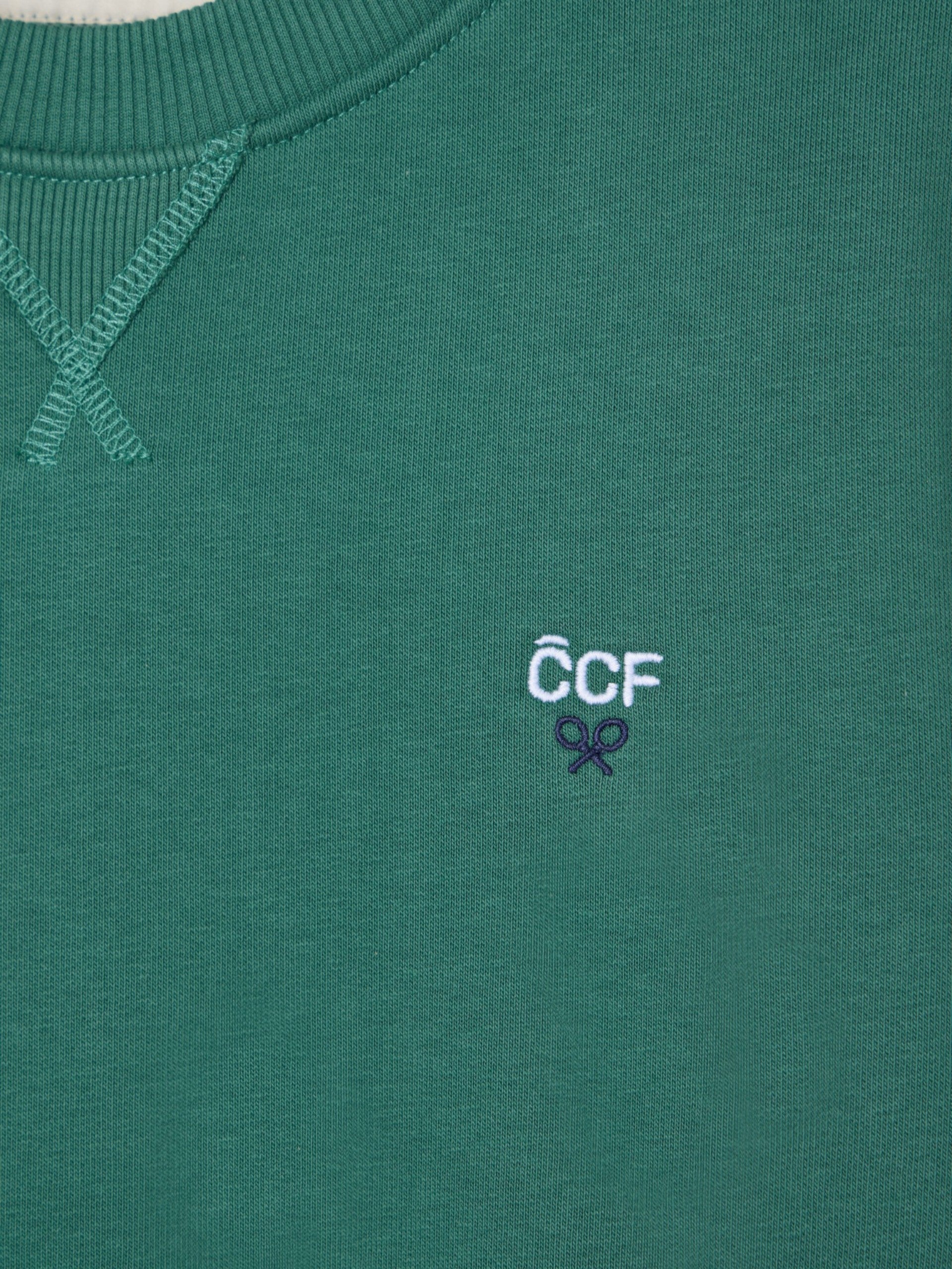 Sweat-shirt Silbon CCF vert
