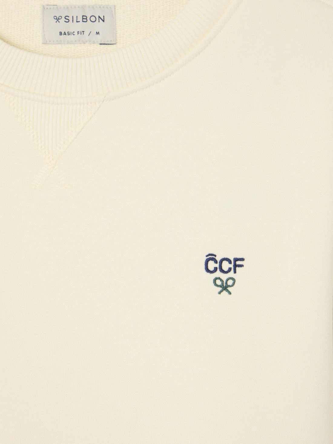 Sudadera silbon CCF crema