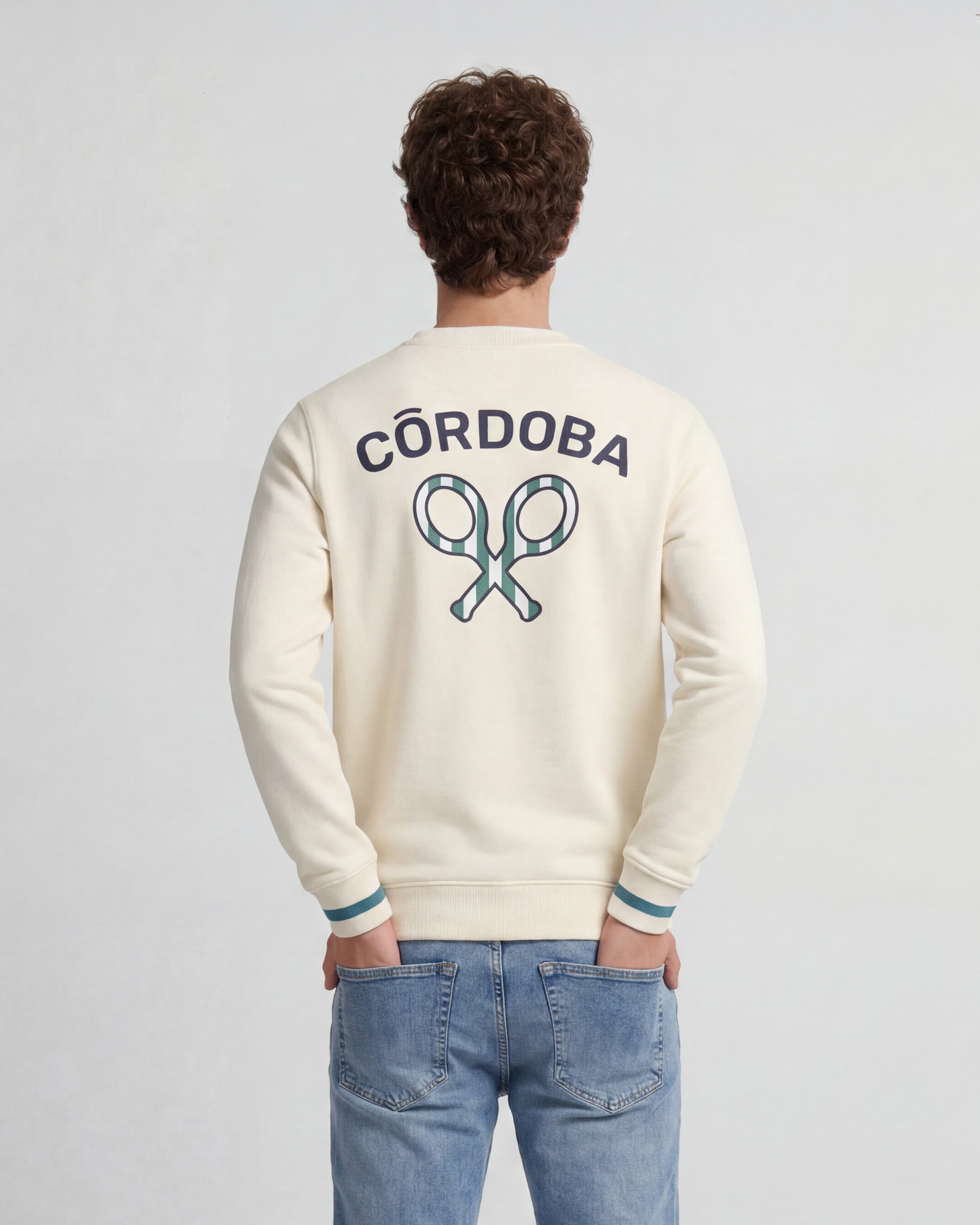 Sudadera silbon CCF crema