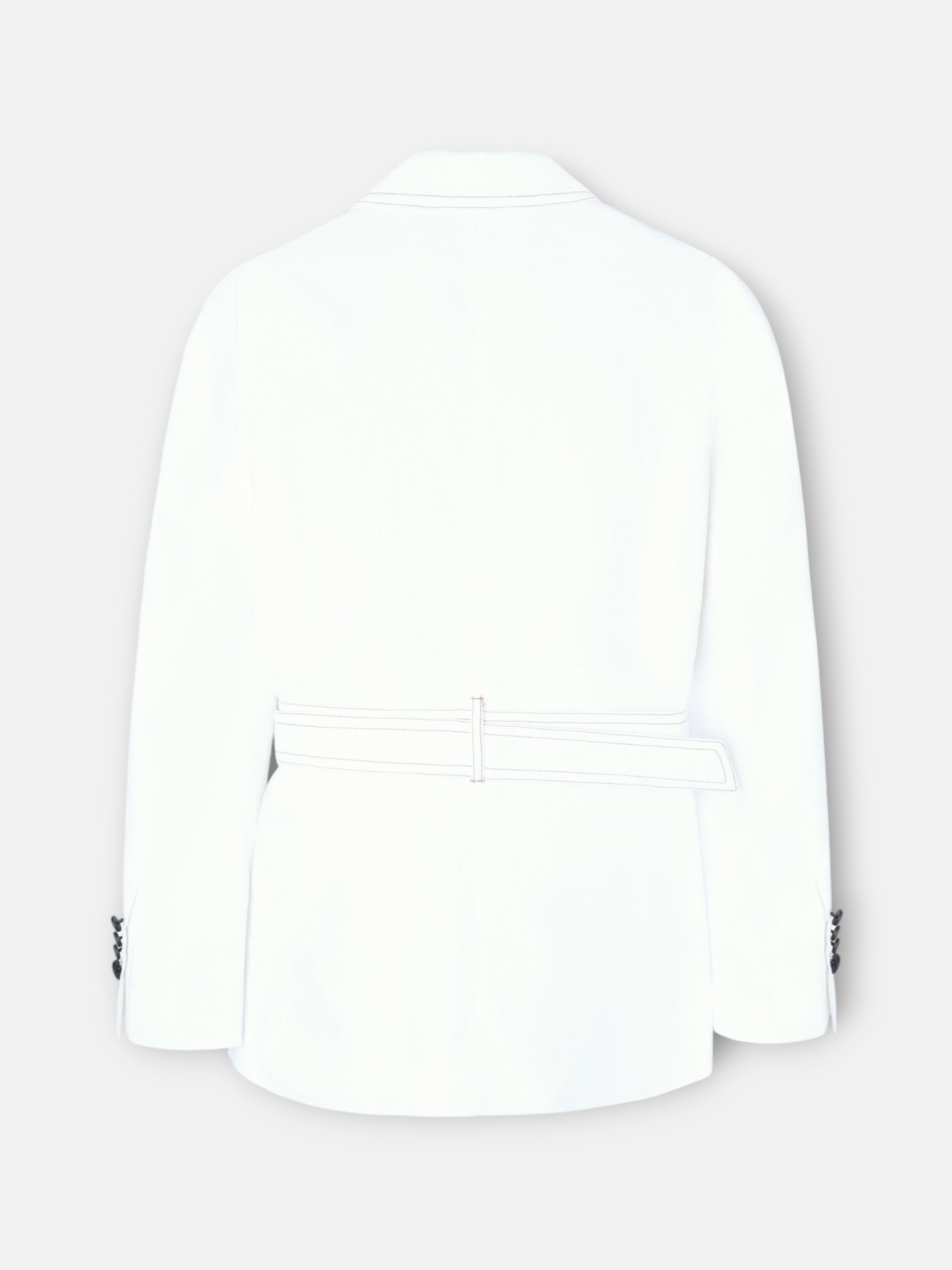 Saharan jacket with detailed pockets in ecru