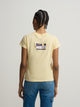 Camiseta woman silbon smile amarilla