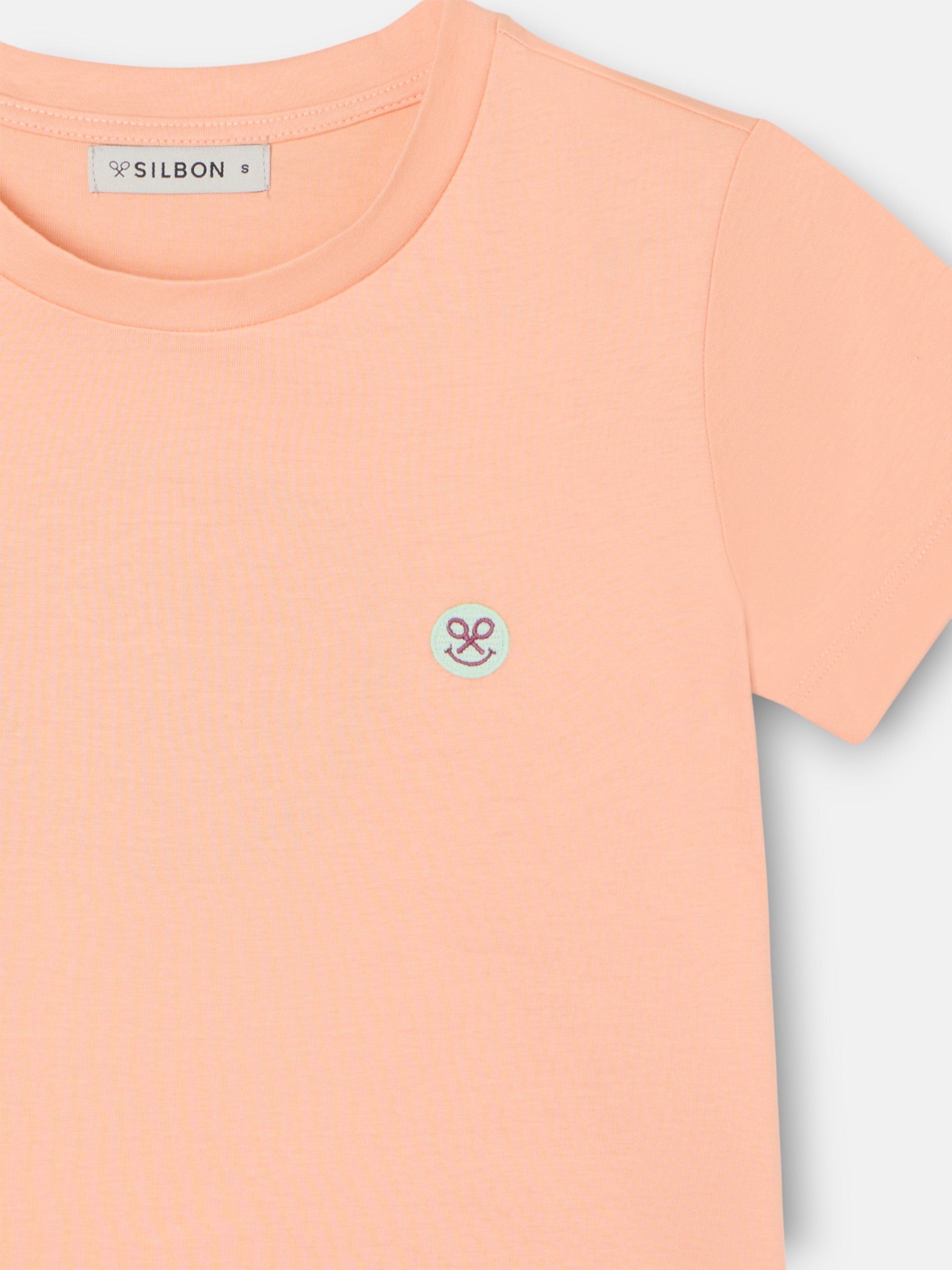 Camiseta woman smile estampado naranja
