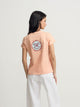 Camiseta woman smile estampado naranja