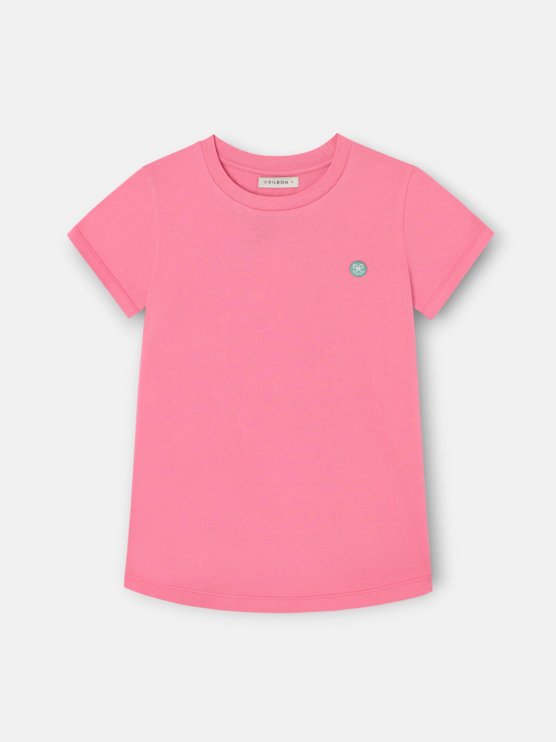 Camiseta woman silbon smile rosa