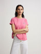 Camiseta woman silbon smile rosa