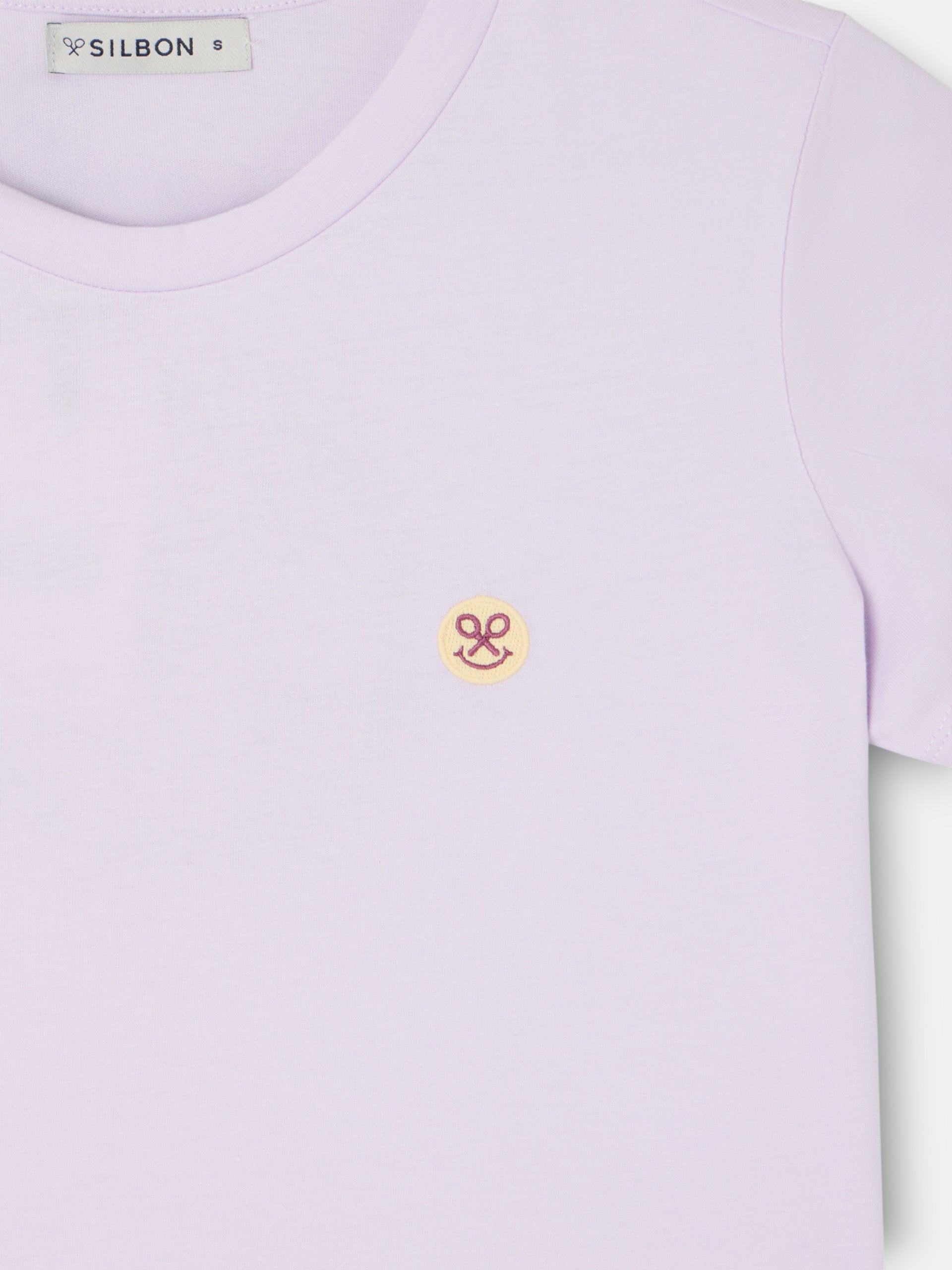 Camiseta woman smile estampado morada