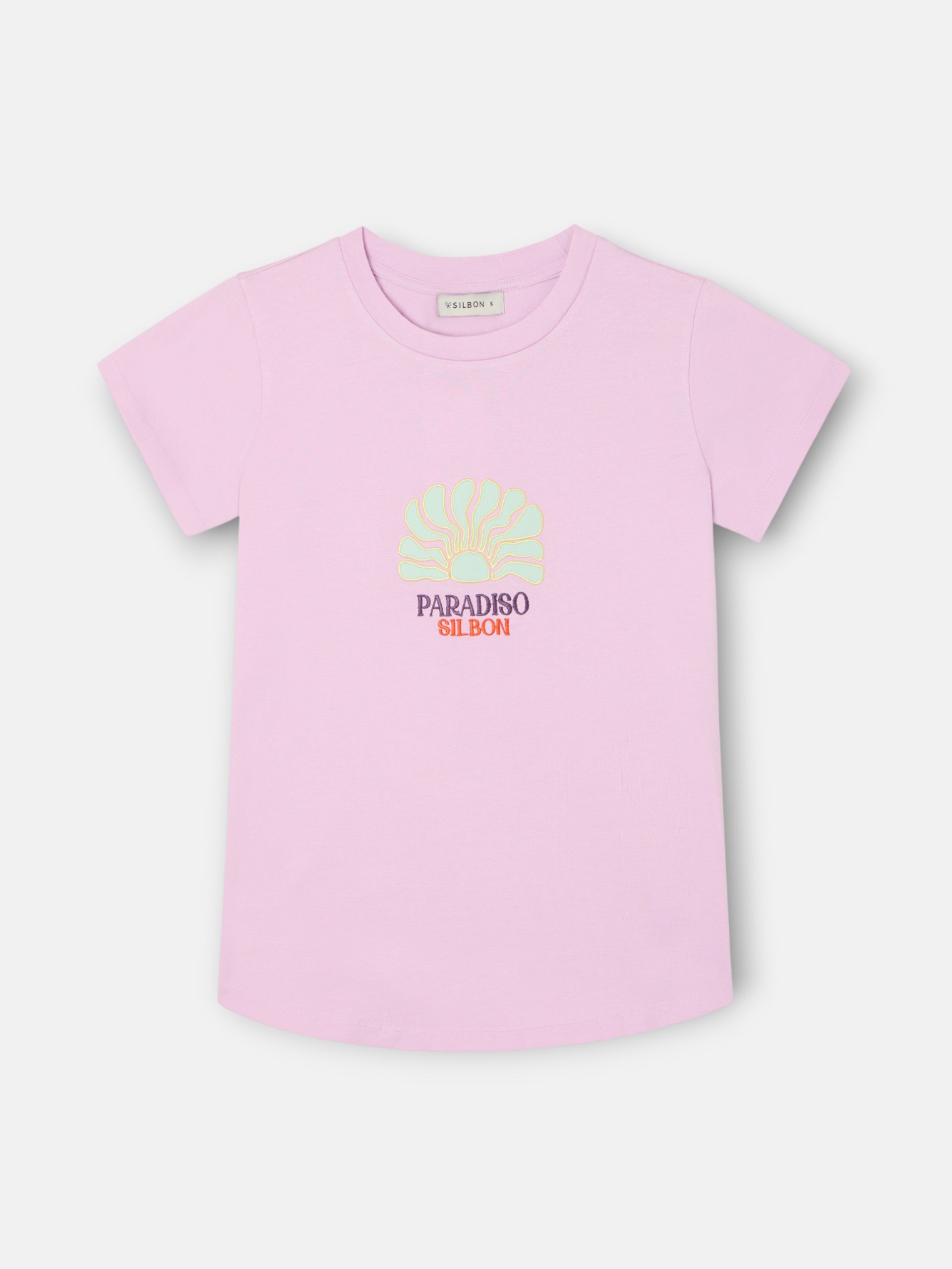 Camiseta woman paradiso morada