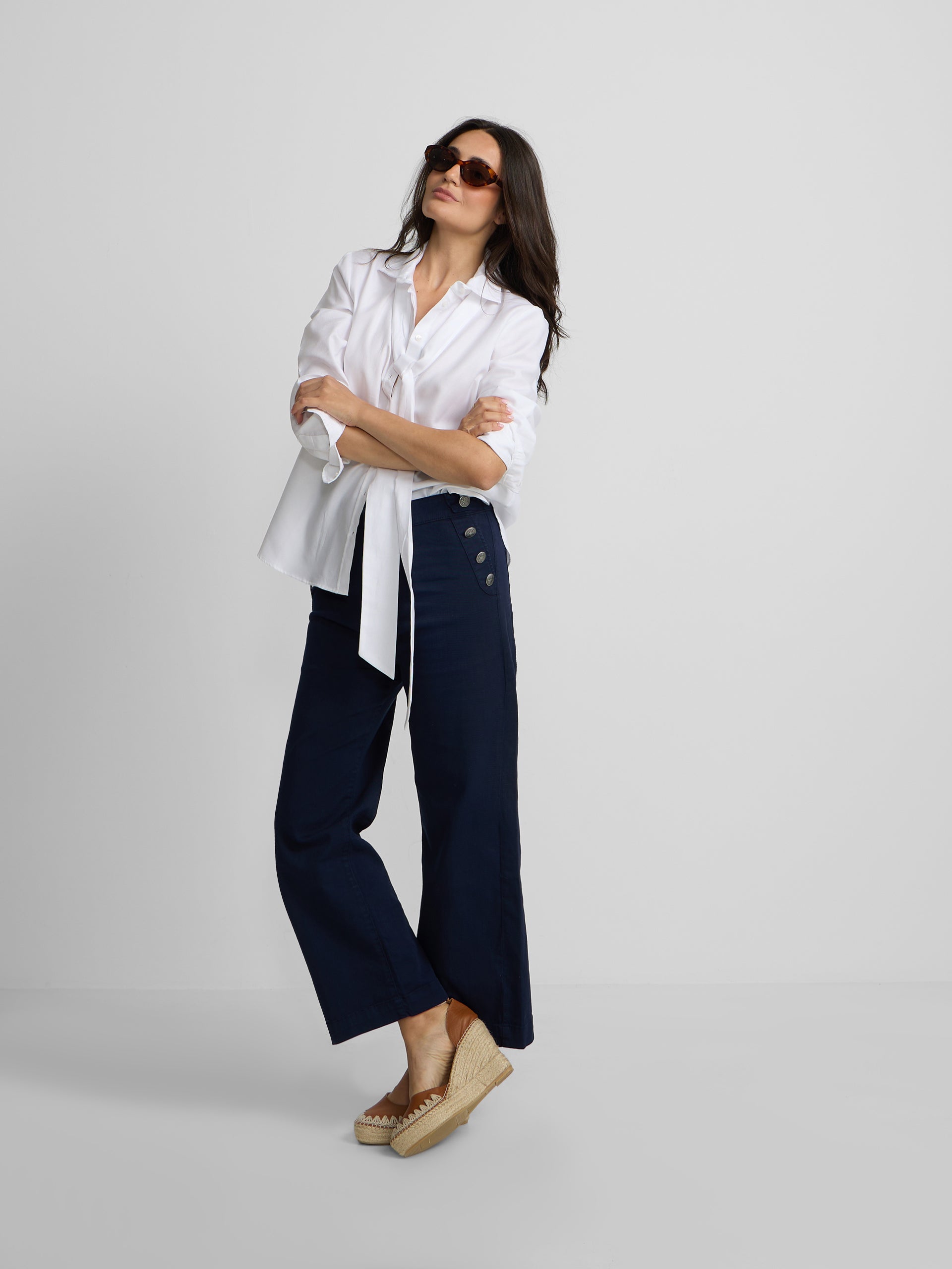Camisa lazada blanca