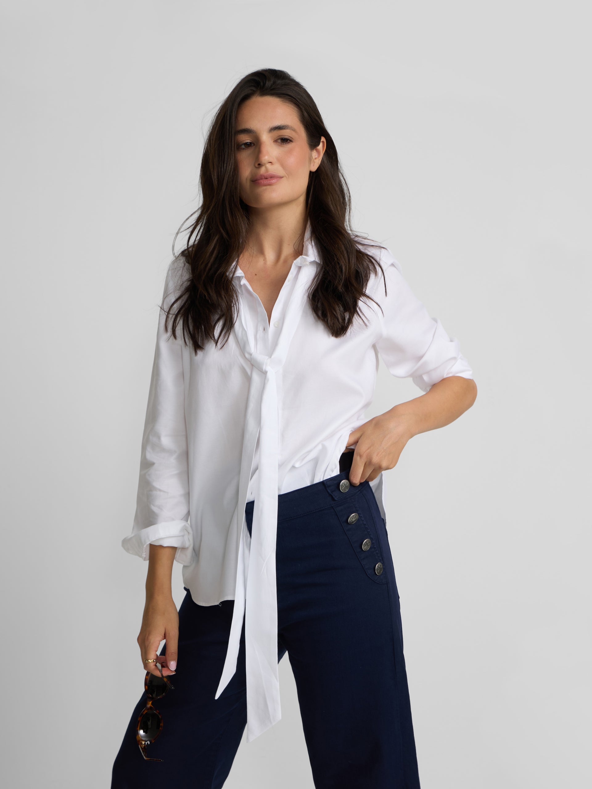 Camisa lazada blanca